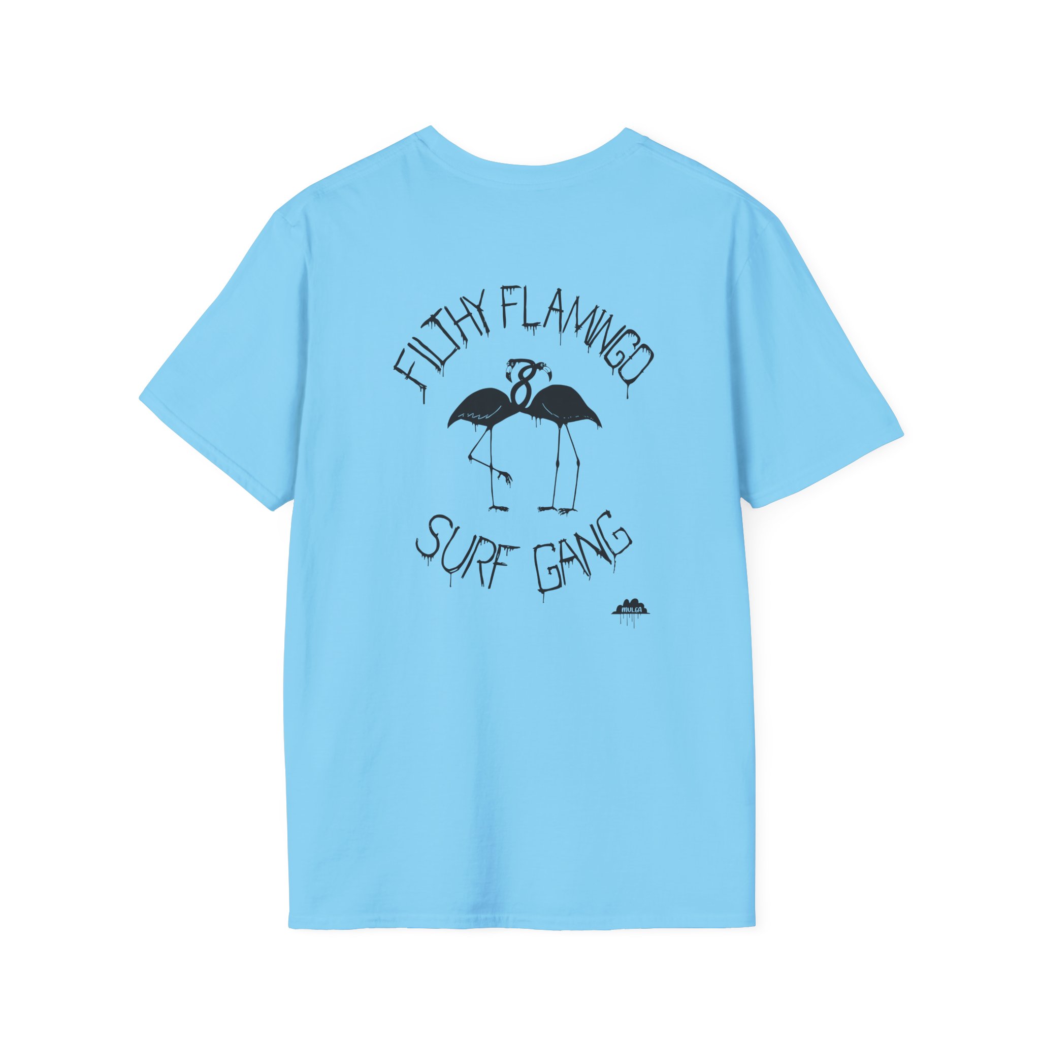 Surf Gang Filthy Flamingo Unisex Softstyle T-Shirt