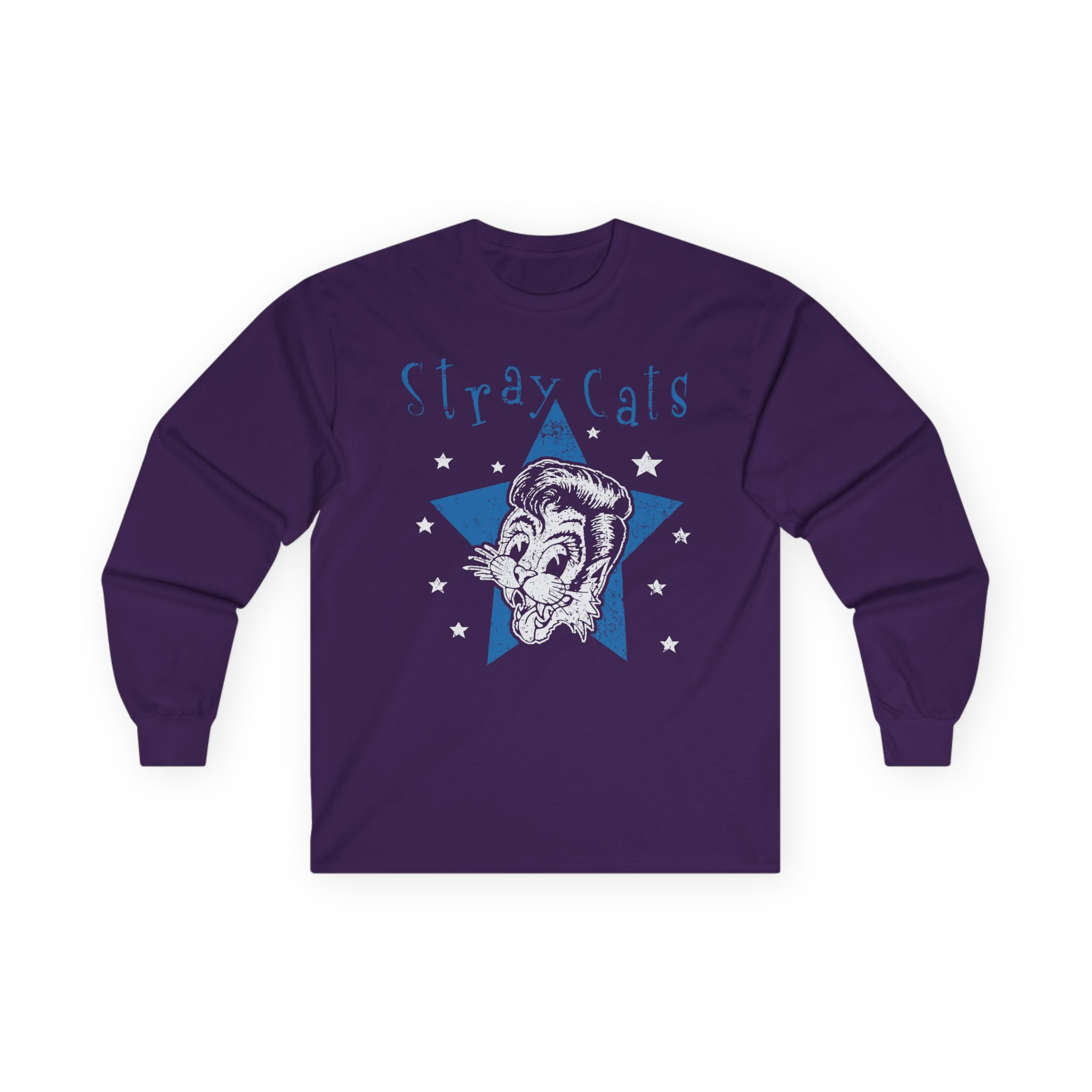 Stray Cats Star Cat Unisex Ultra Cotton Long Sleeve Tee