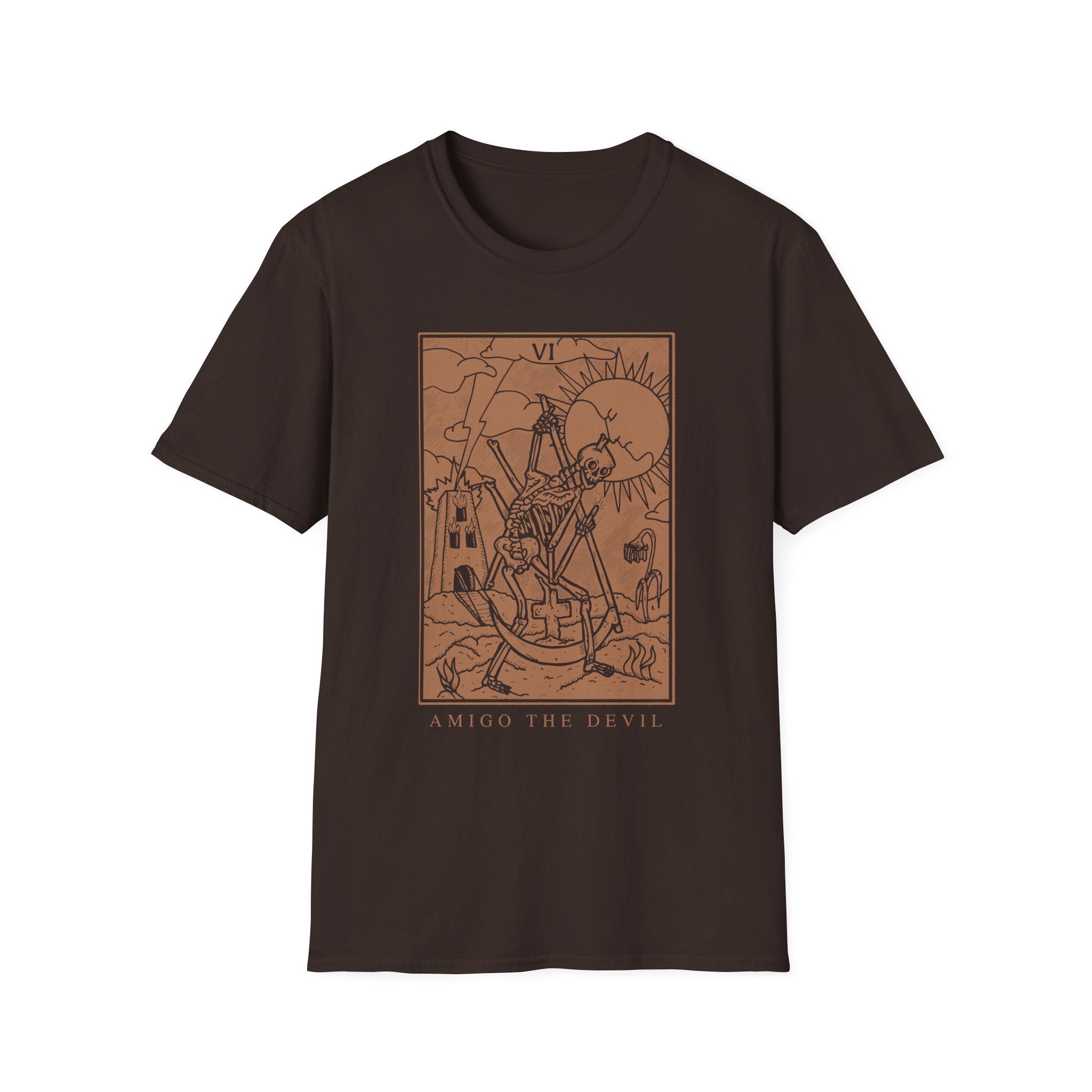 Amigo the Devil Tarot Card Unisex Softstyle T-Shirt