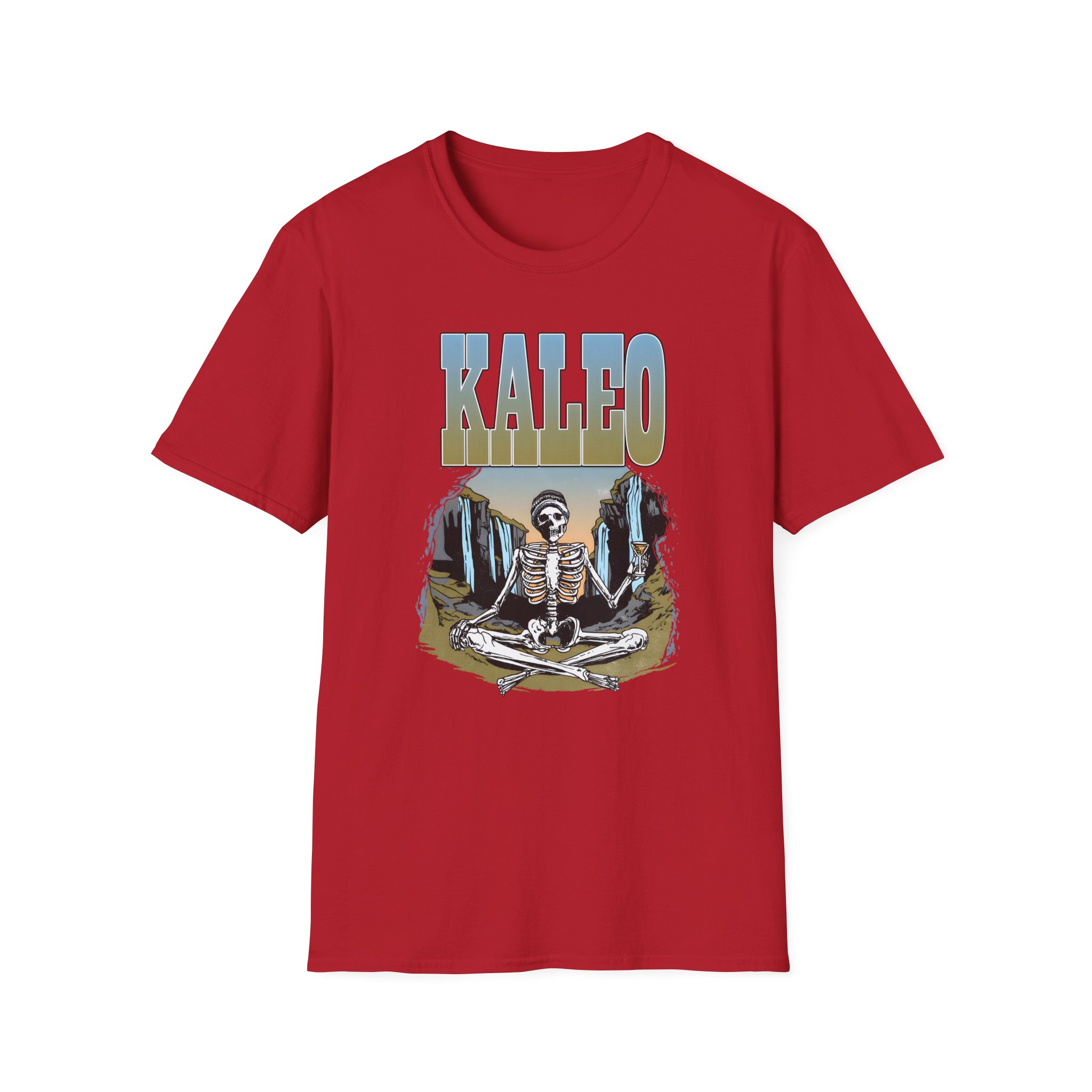 Kaleo Meditating Skeleton Unisex Softstyle T-Shirt