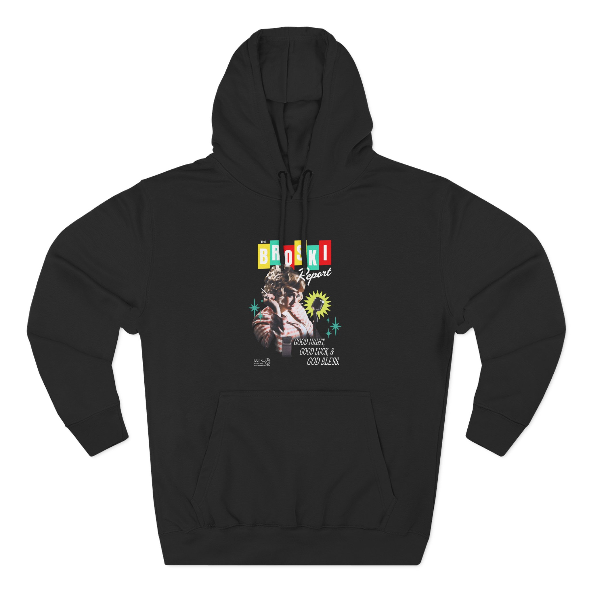 Broski Report Tune in Tuesdays Three-Panel Fleece Hoodie