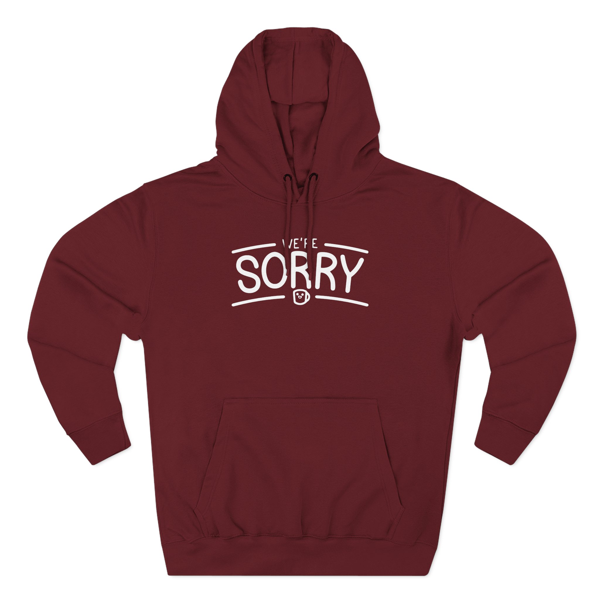 Drawfee We're Sorry Three-Panel Fleece Hoodie