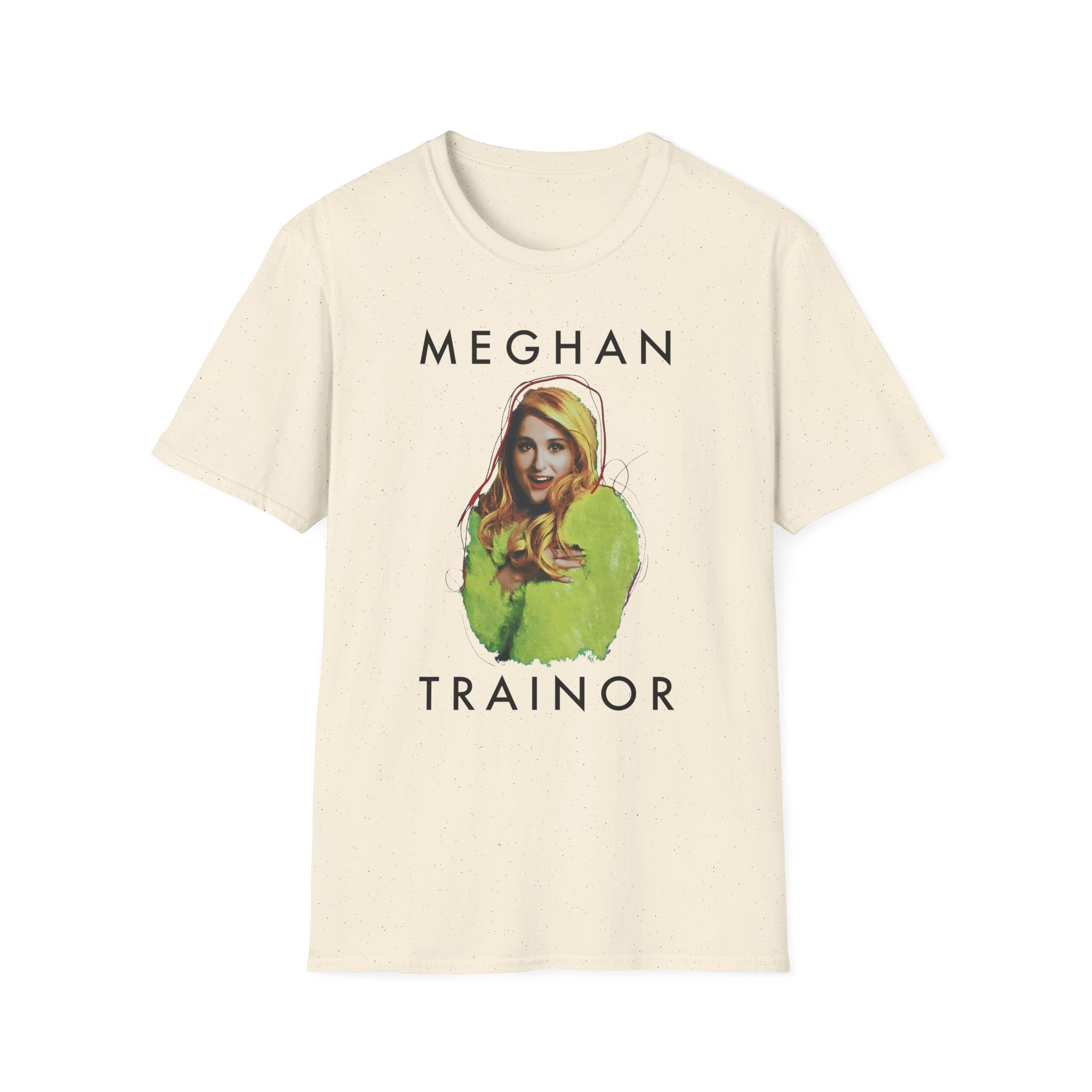 Meghan Trainor Title Pose Turquoise Unisex Softstyle T-Shirt