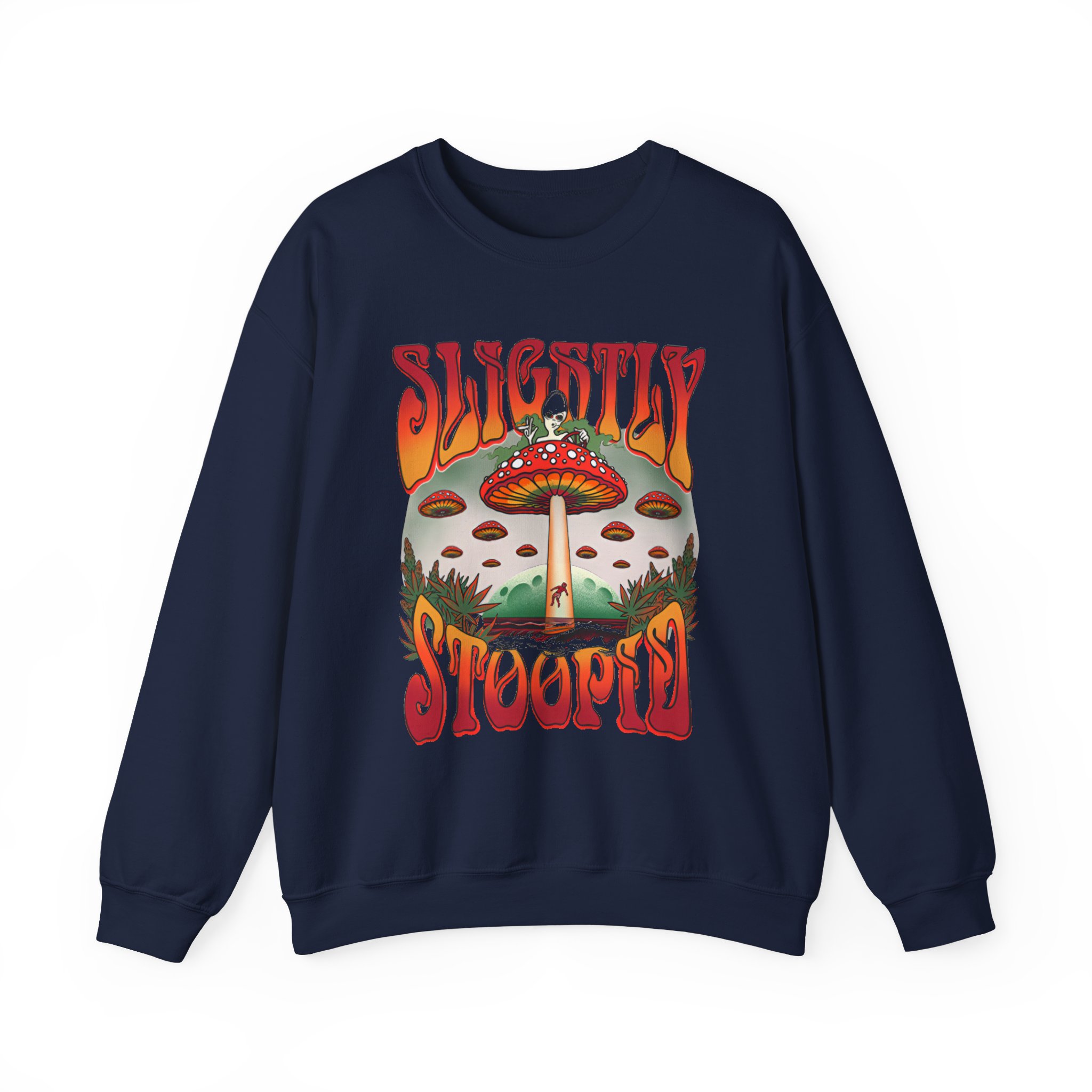 Slightly Stoopid Mushroom Ufo Unisex Heavy Blendâ„¢ Crewneck Sweatshirt