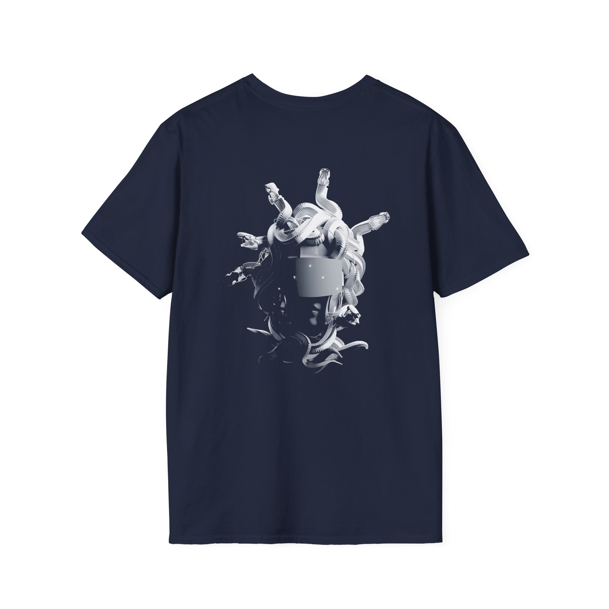 Meduza Greyscale Head Unisex Softstyle T-Shirt