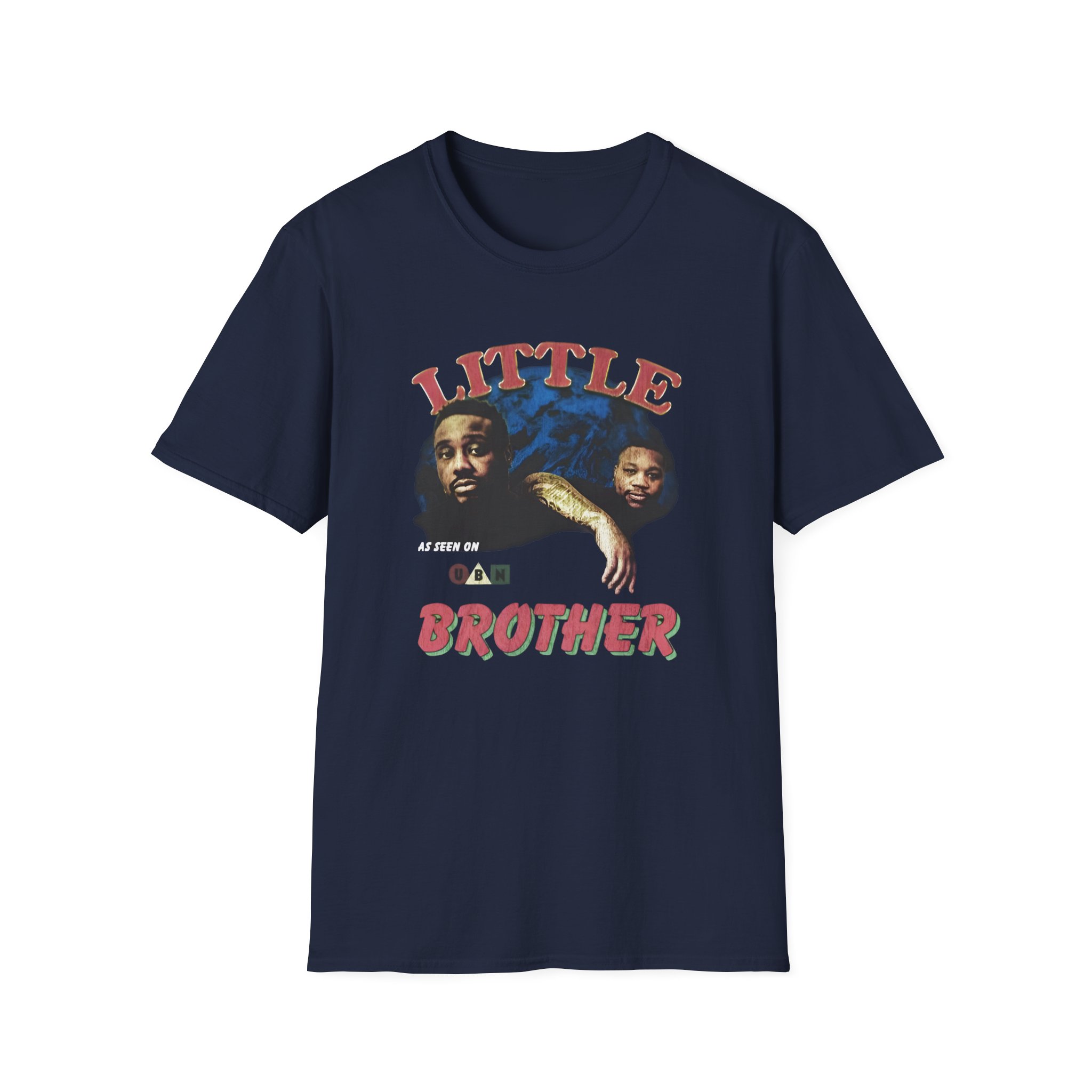 Little Brother Vintage Photo Unisex Softstyle T-Shirt