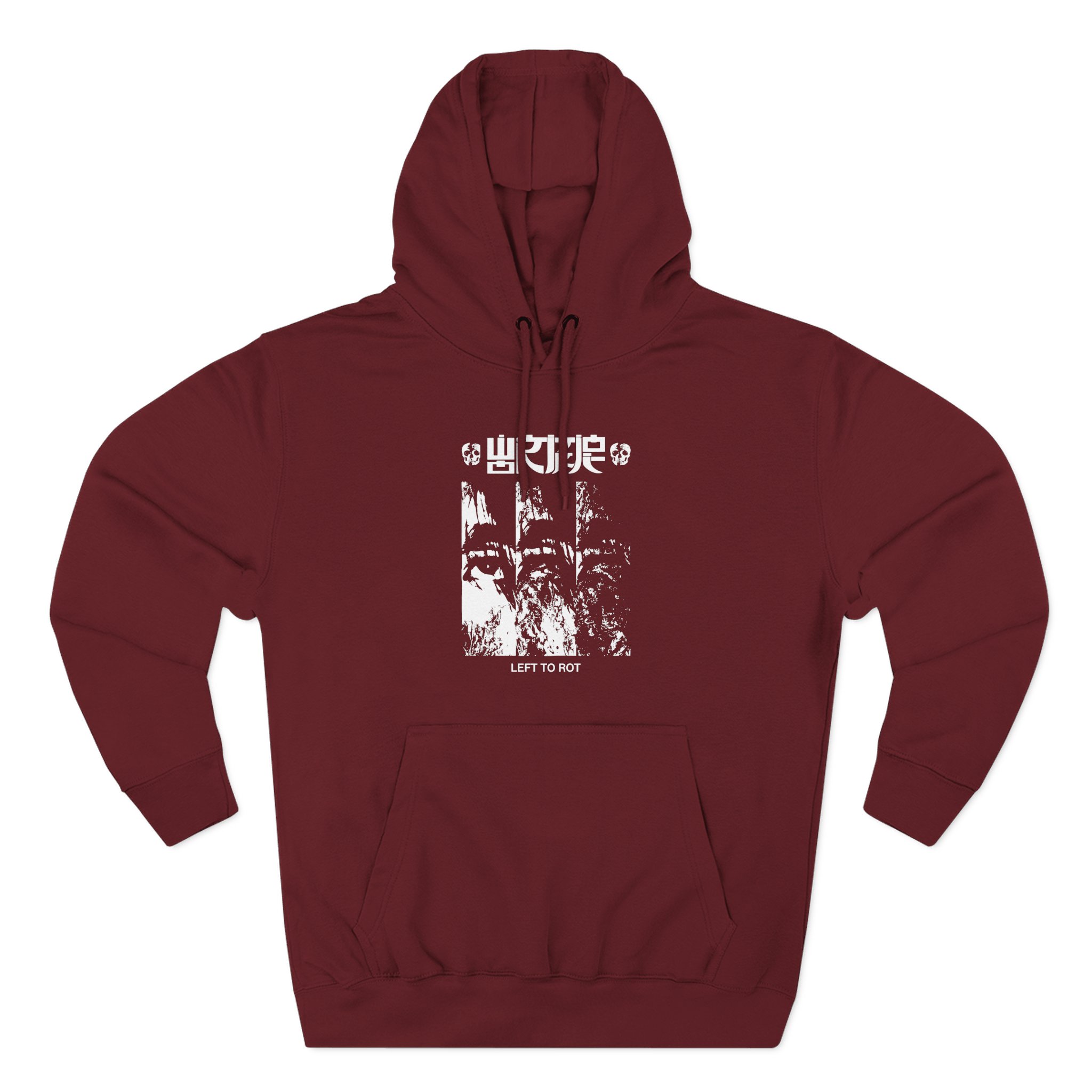 Wormrot Left to Rot Cover Three-Panel Fleece Hoodie