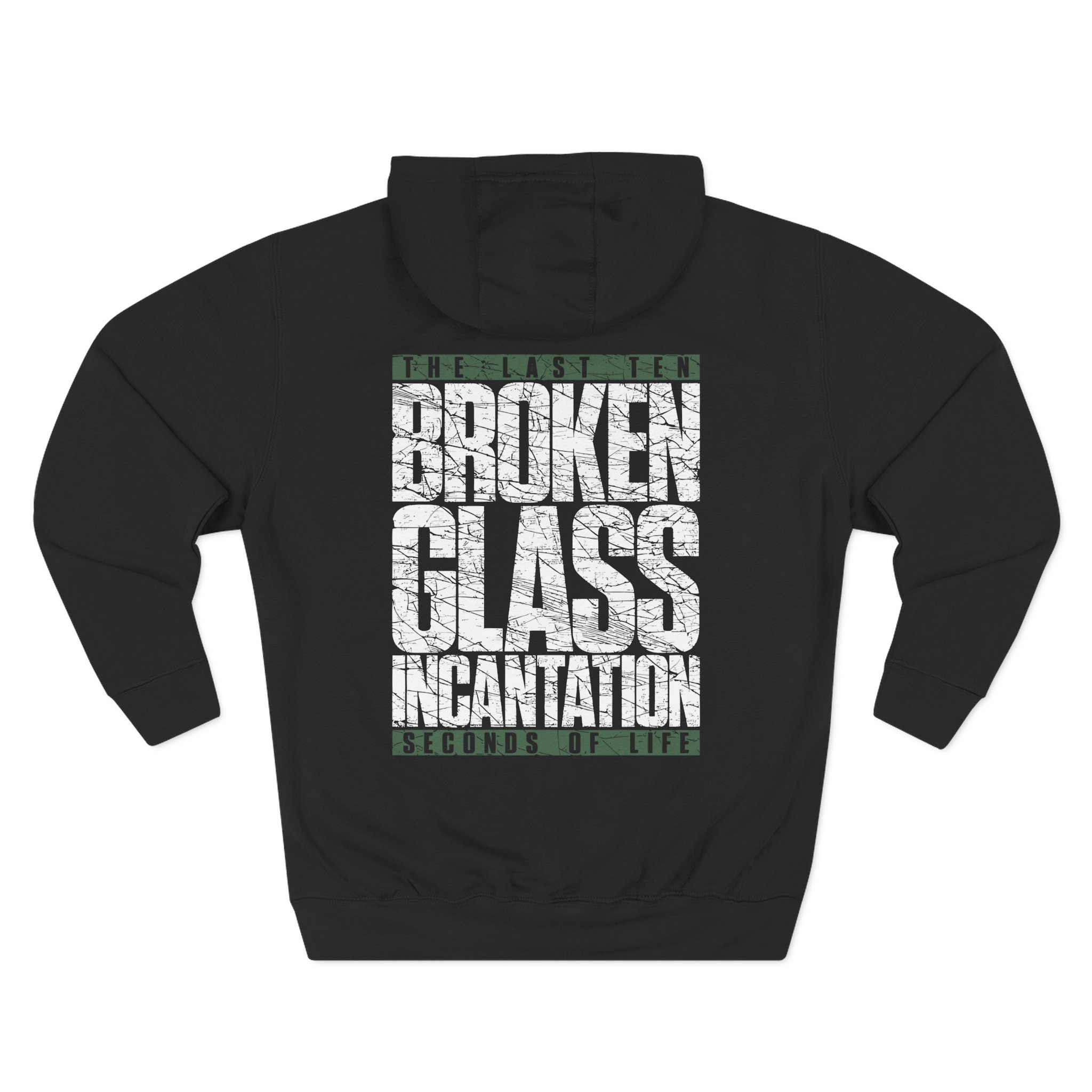 The Last Ten Seconds of Life Broken Glass Three-Panel Fleece Hoodie