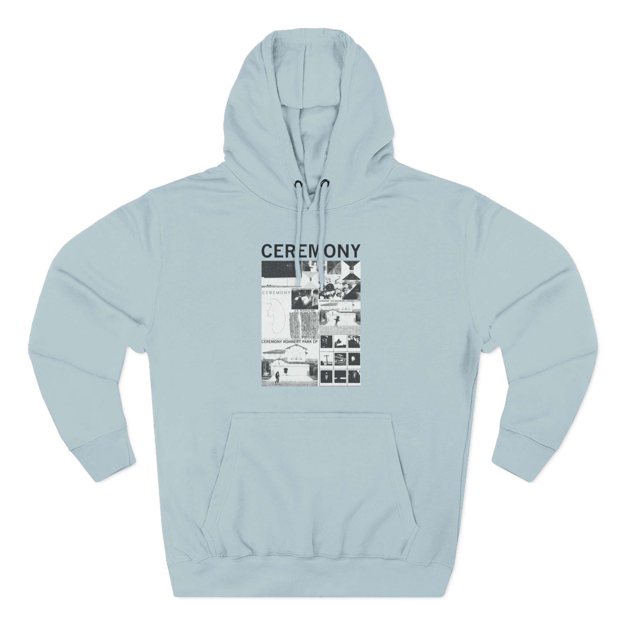 Ceremony Discography Three-Panel Fleece Hoodie