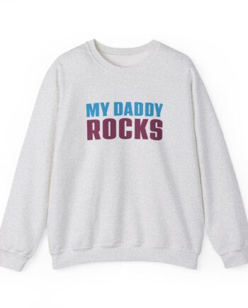 JLS My Daddy Rocks Unisex Heavy Blend™ Crewneck Sweatshirt