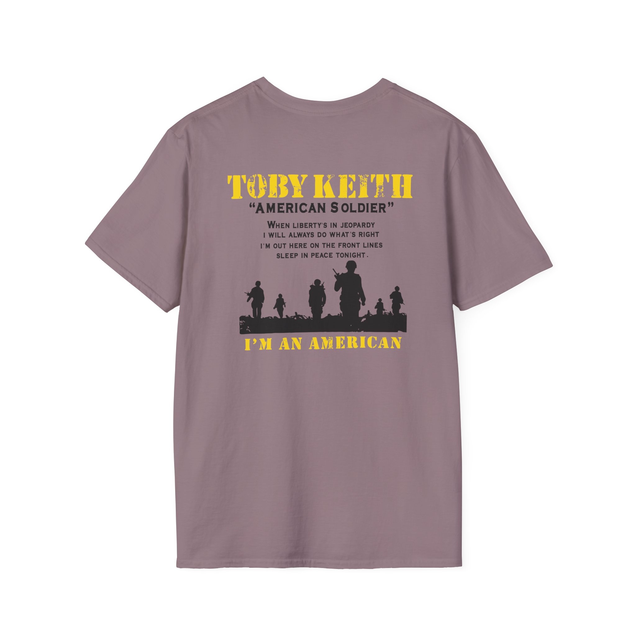 Toby Keith American Soldier Helicopter Unisex Softstyle T-Shirt