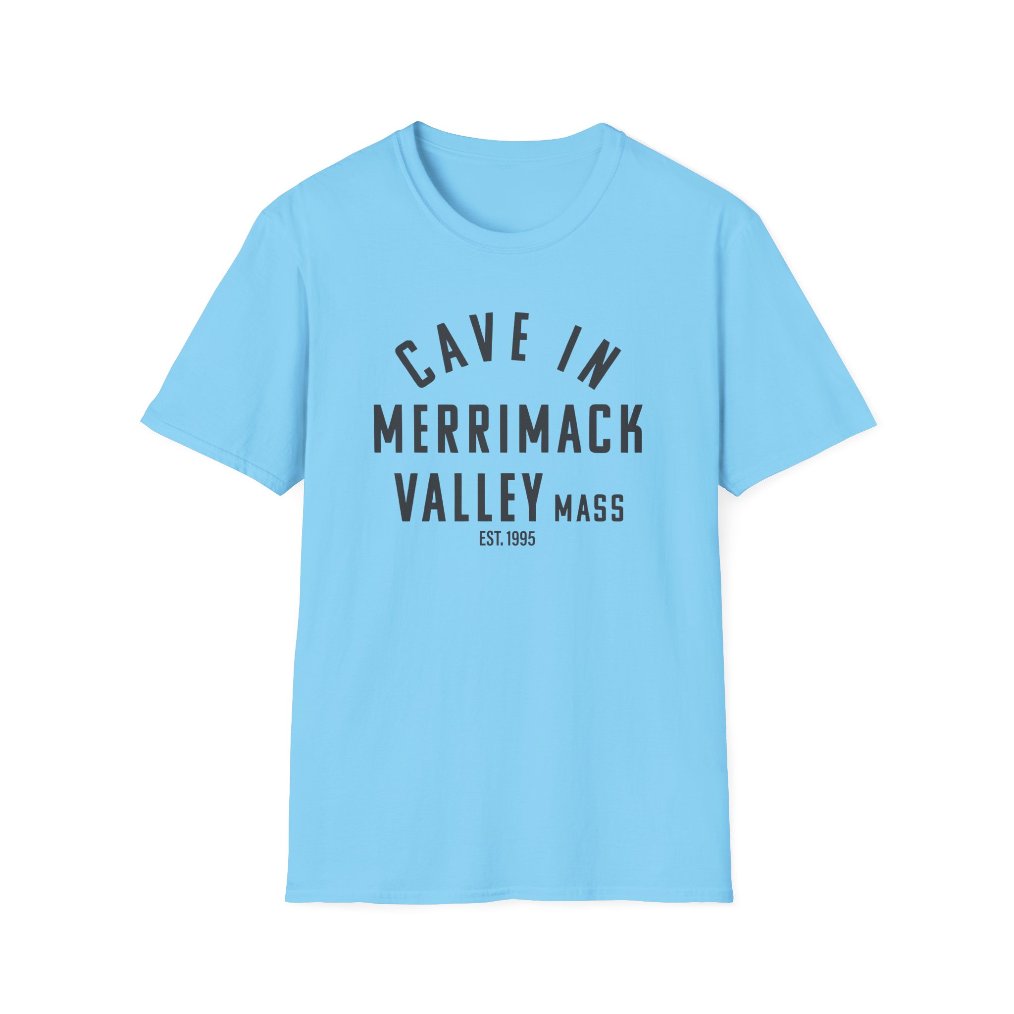 Cave in Merrimack Valley: Blackened Unisex Softstyle T-Shirt