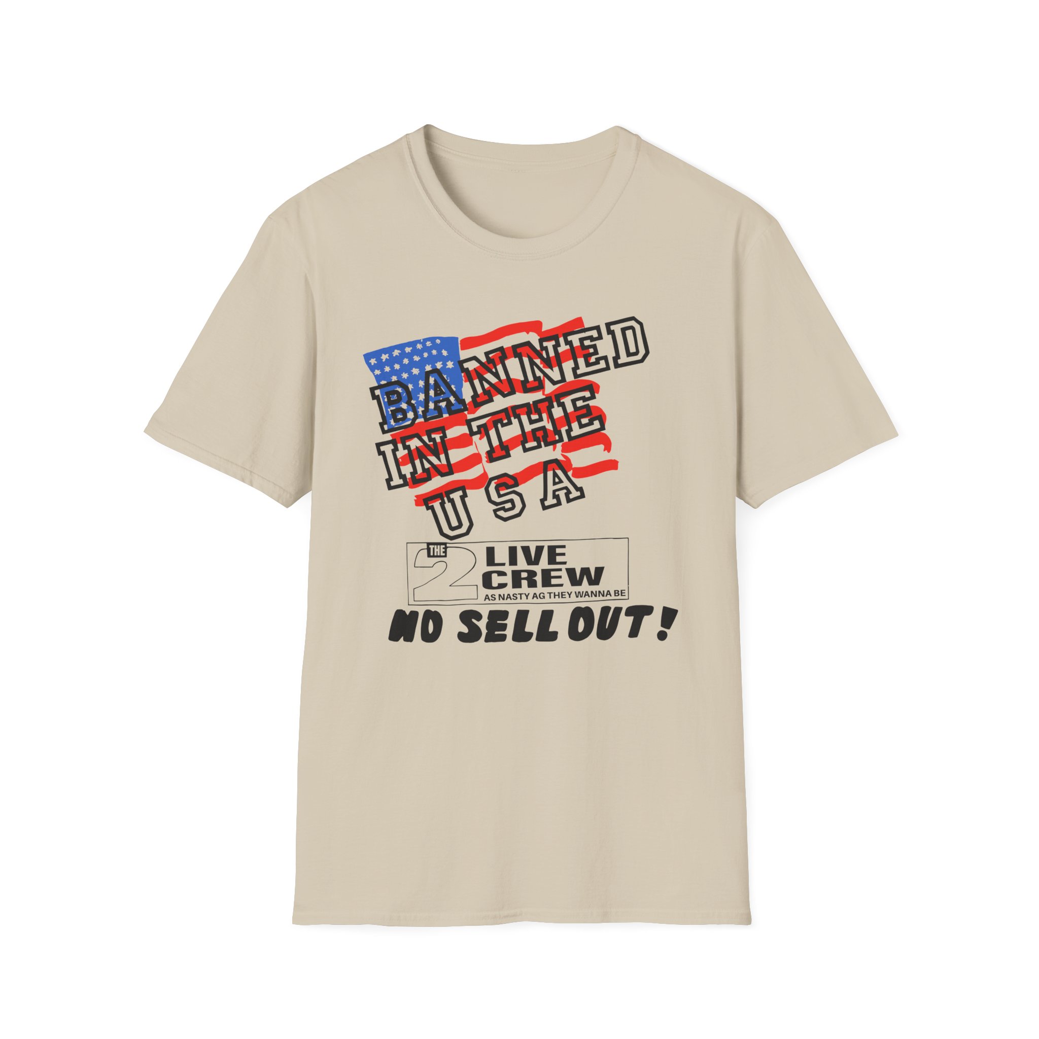 2 Live Crew Banned in the U.s.a. Luke Records Unisex Softstyle T-Shirt