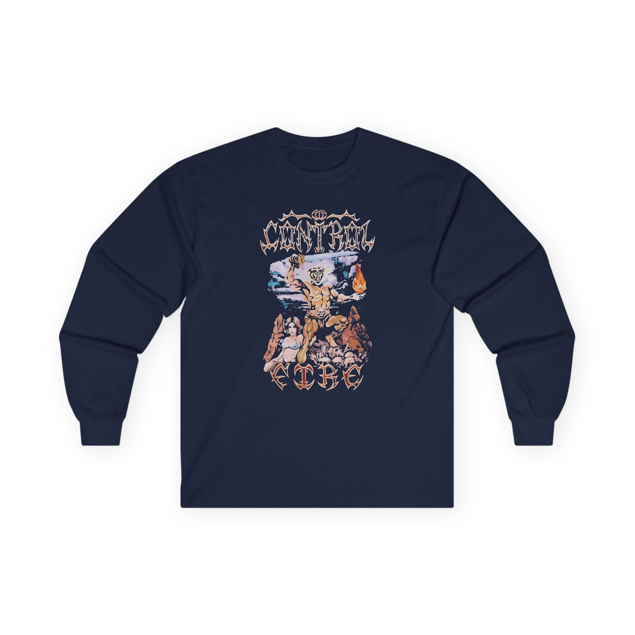 Papa Meat canyon I Control Fire Unisex Ultra Cotton Long Sleeve Tee