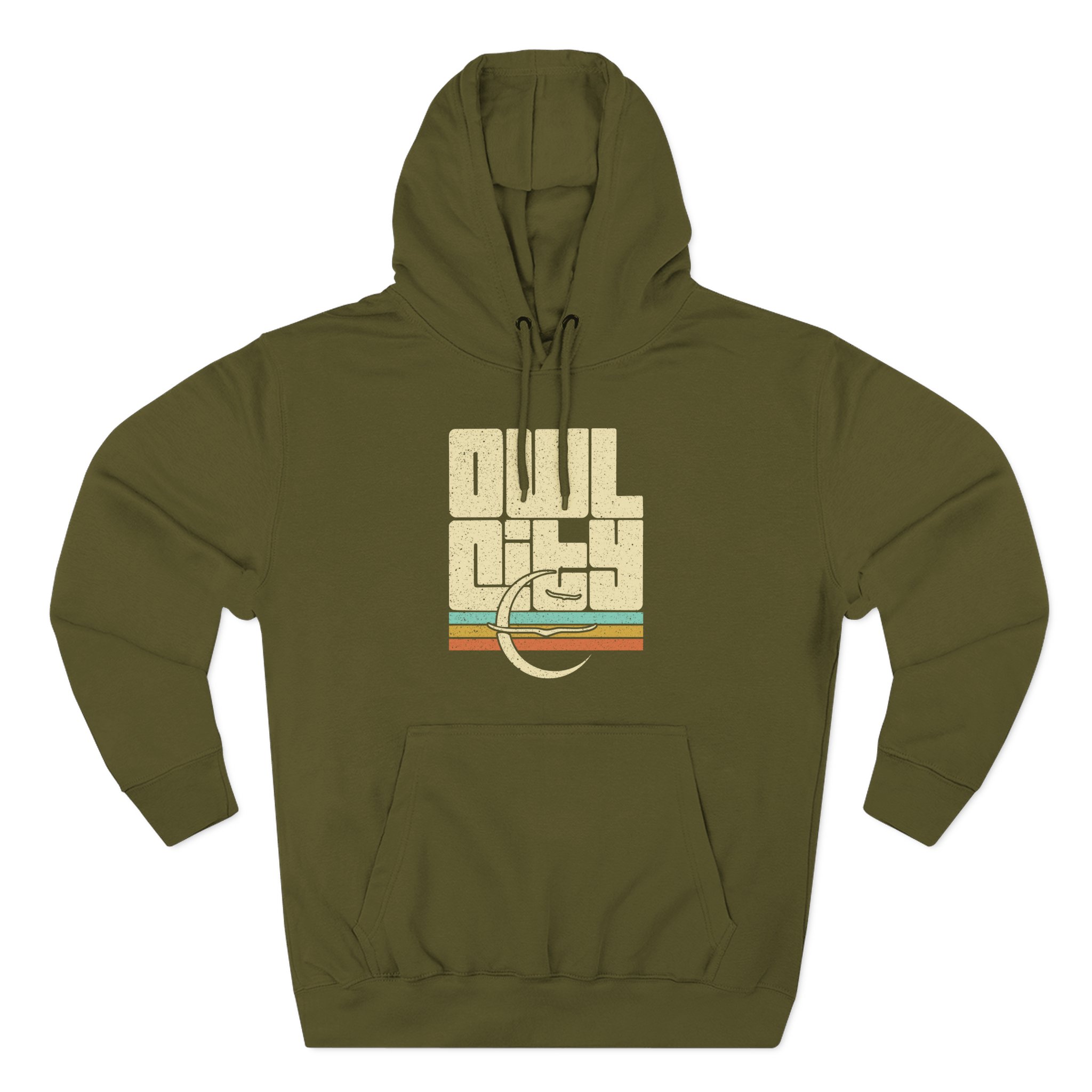 Owl City Emblem Vintage Three-Panel Fleece Hoodie
