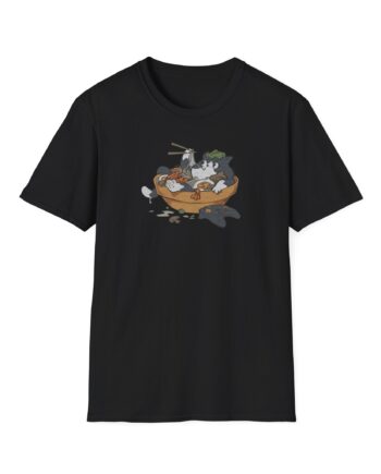 Lirik Ramen Cat Unisex Softstyle T-Shirt