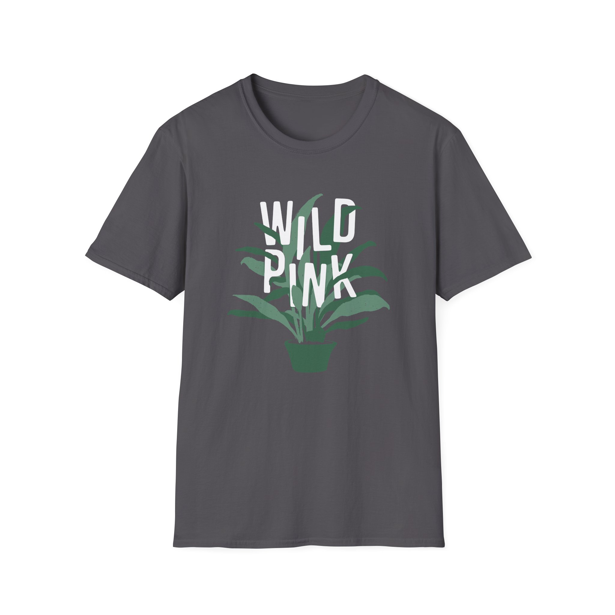 Wild Pink House Plant Unisex Softstyle T-Shirt