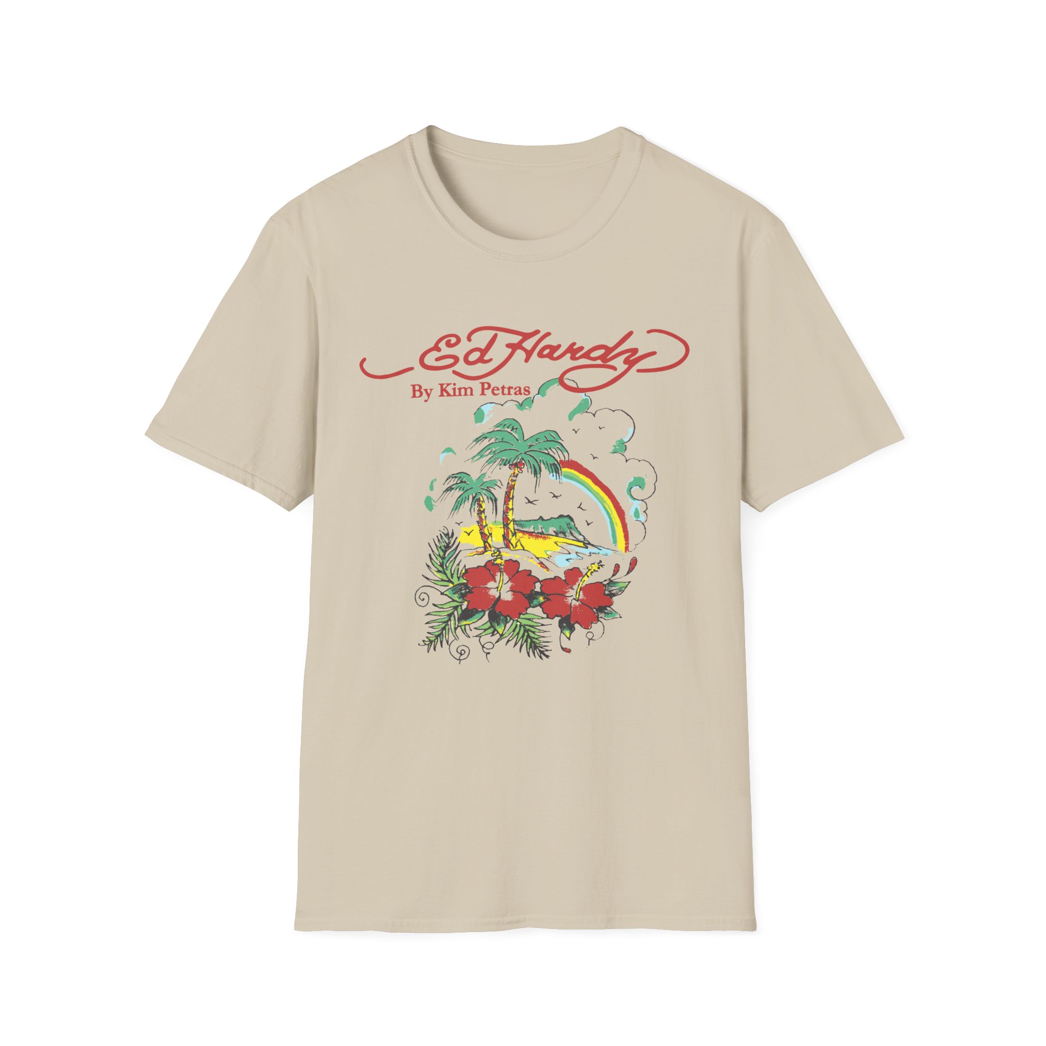 Kim Petras Tropical Scene Lettuce Unisex Softstyle T-Shirt