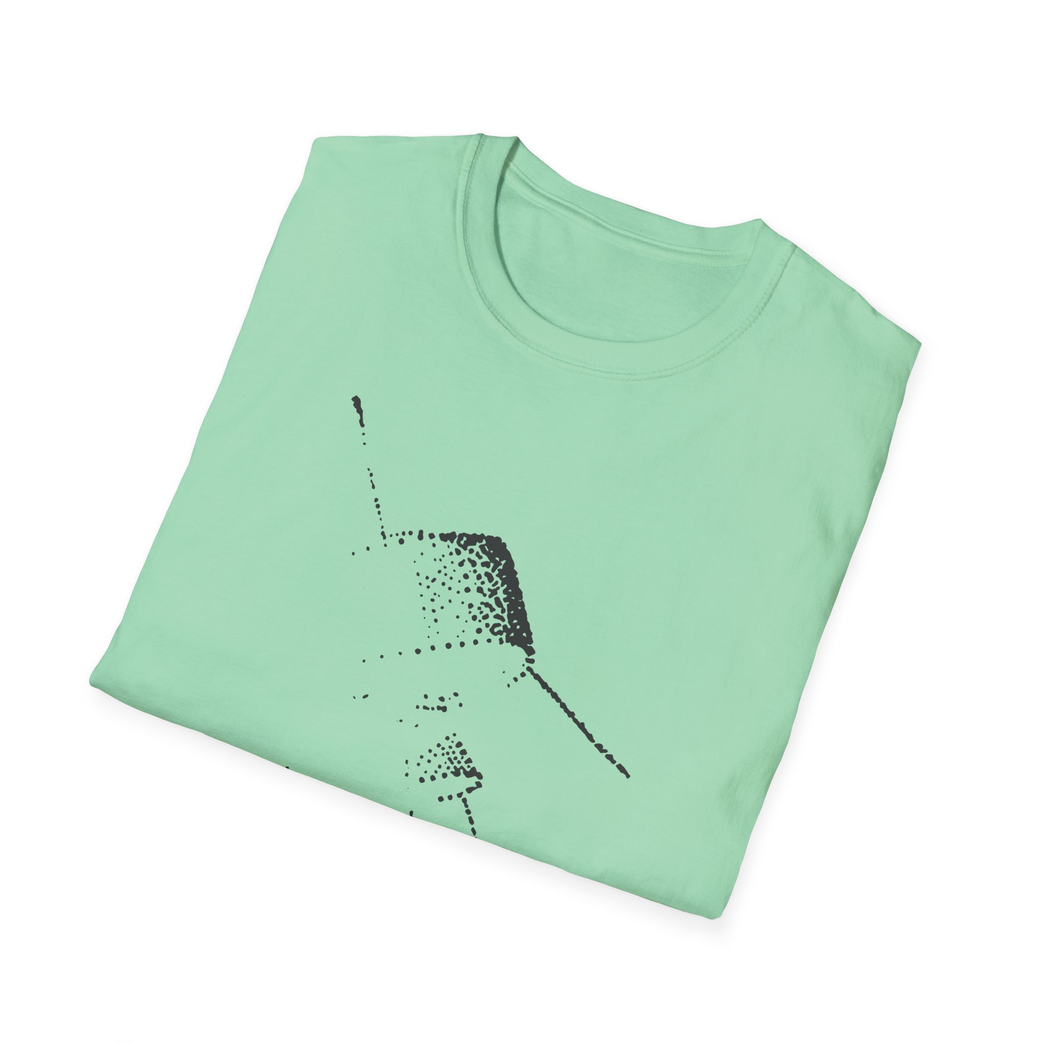 Cave in Satellite: Blackened Unisex Softstyle T-Shirt