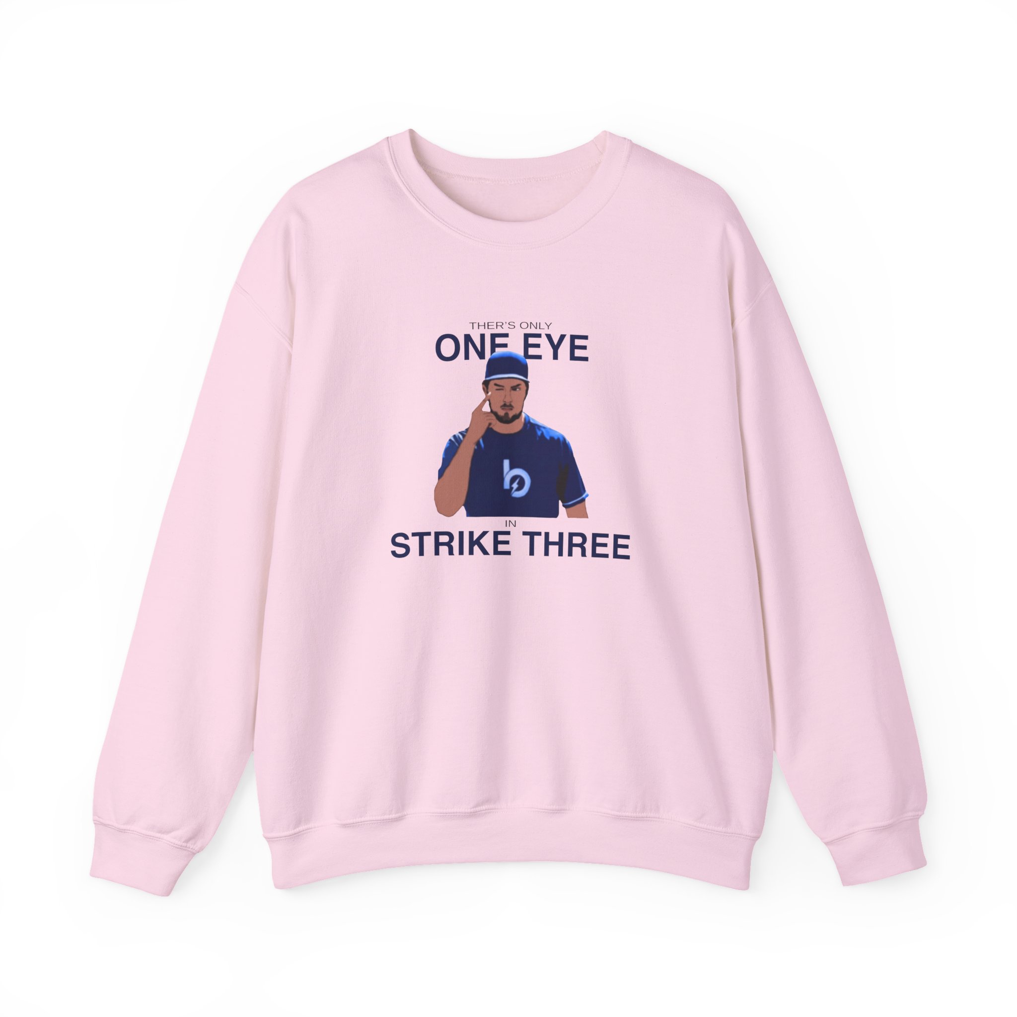 Trevor Bauer One Eye Strike Three Unisex Heavy Blendâ„¢ Crewneck Sweatshirt