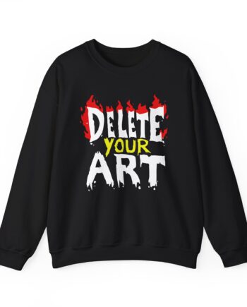 Drawfee Delete Your Art Unisex Heavy Blend™ Crewneck Sweatshirt