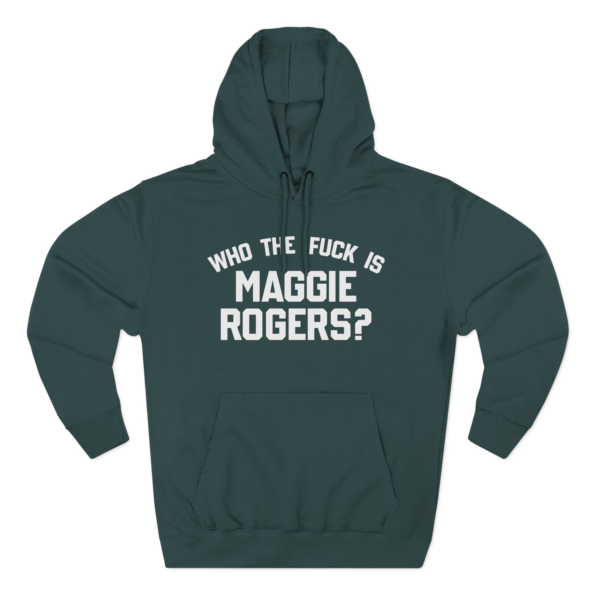 Maggie Rogers Who the Fuck is Three-Panel Fleece Hoodie