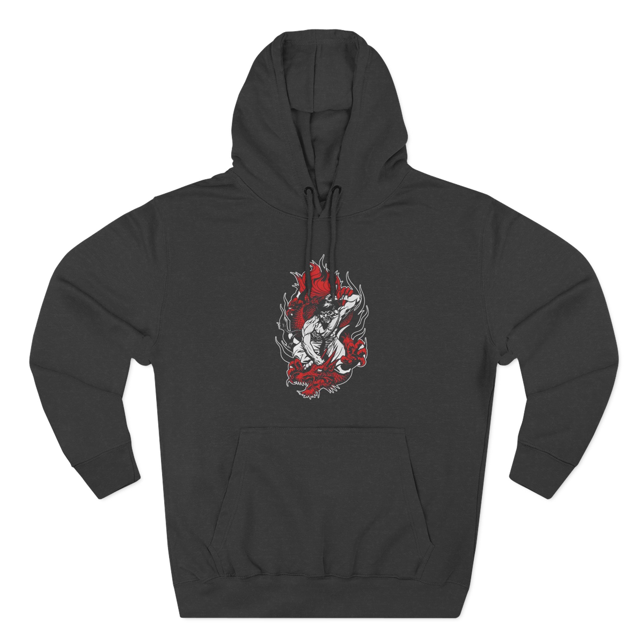 100 Demons Samurai Dragon Three-Panel Fleece Hoodie