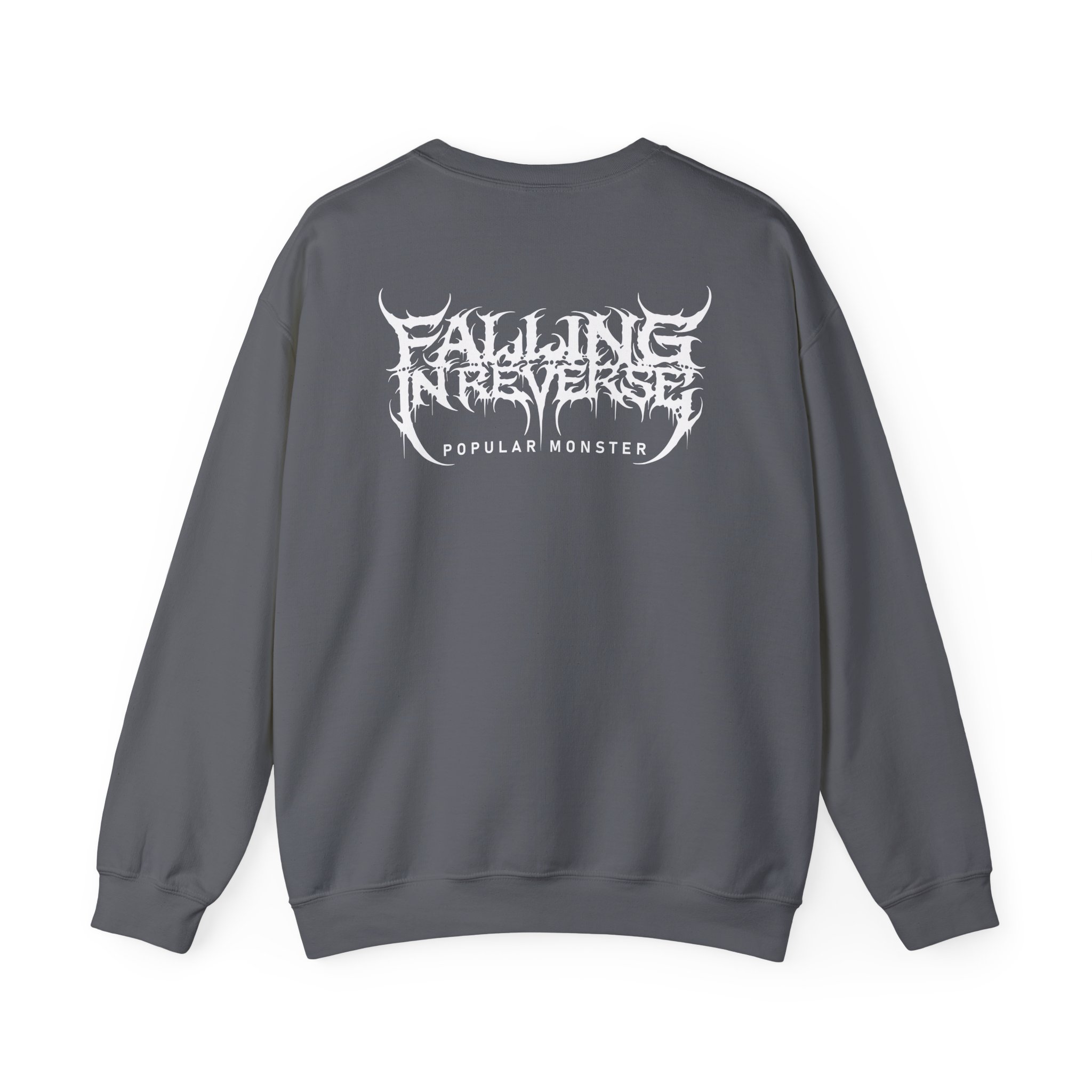 Falling in Reverse Popular Monster Cover and Back Logo Unisex Heavy Blendâ„¢ Crewneck Sweatshirt