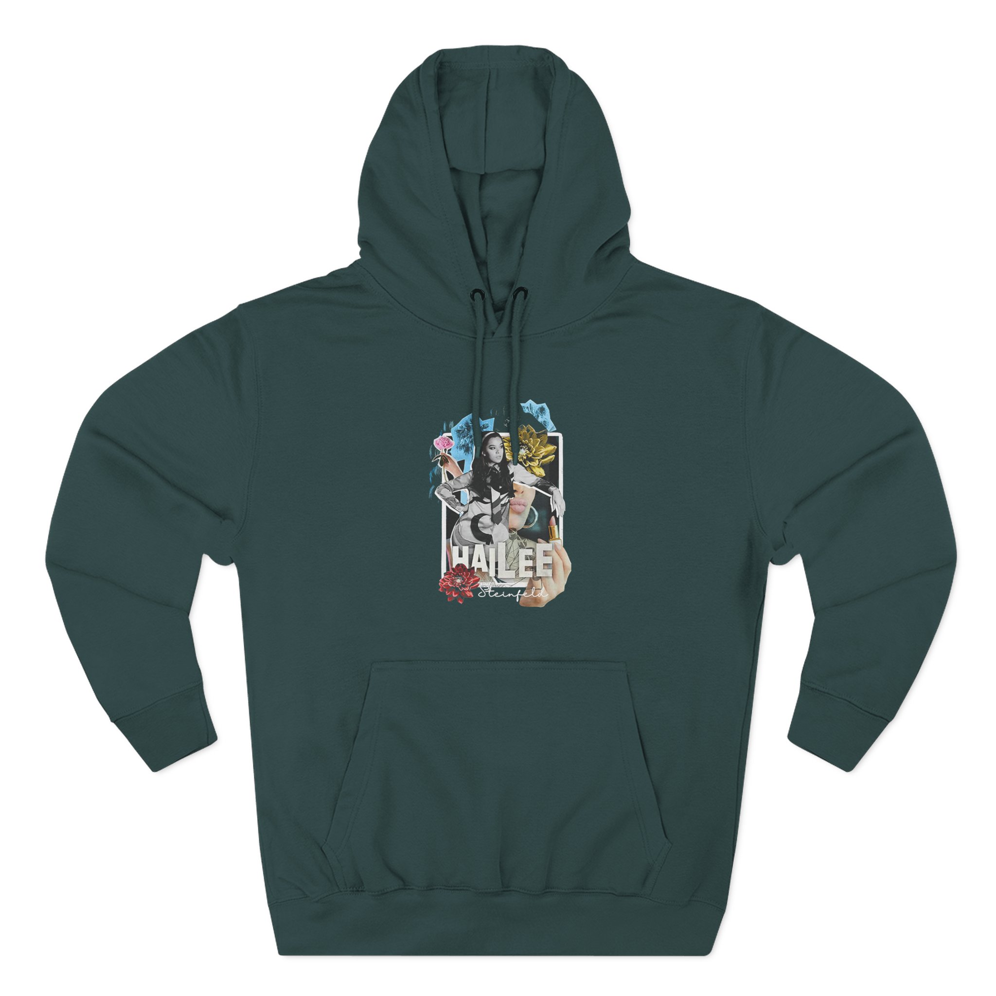 Hailee Steinfeld Retro Collage Three-Panel Fleece Hoodie