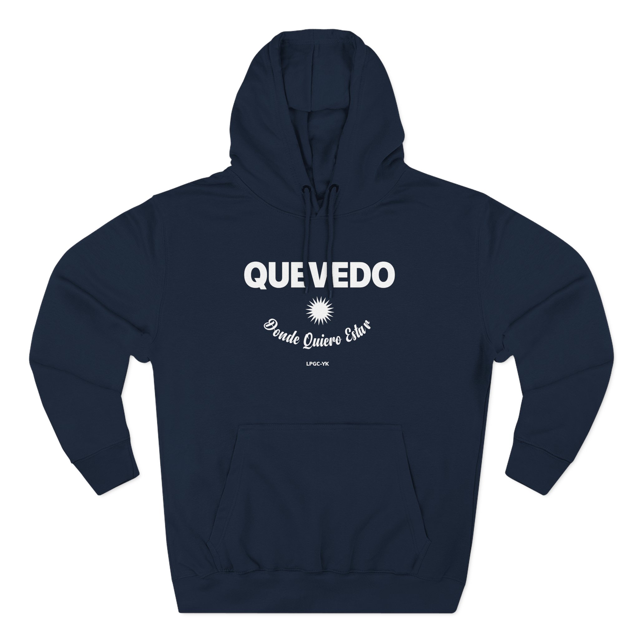 Quevedo Donde Quiero Estar Three-Panel Fleece Hoodie