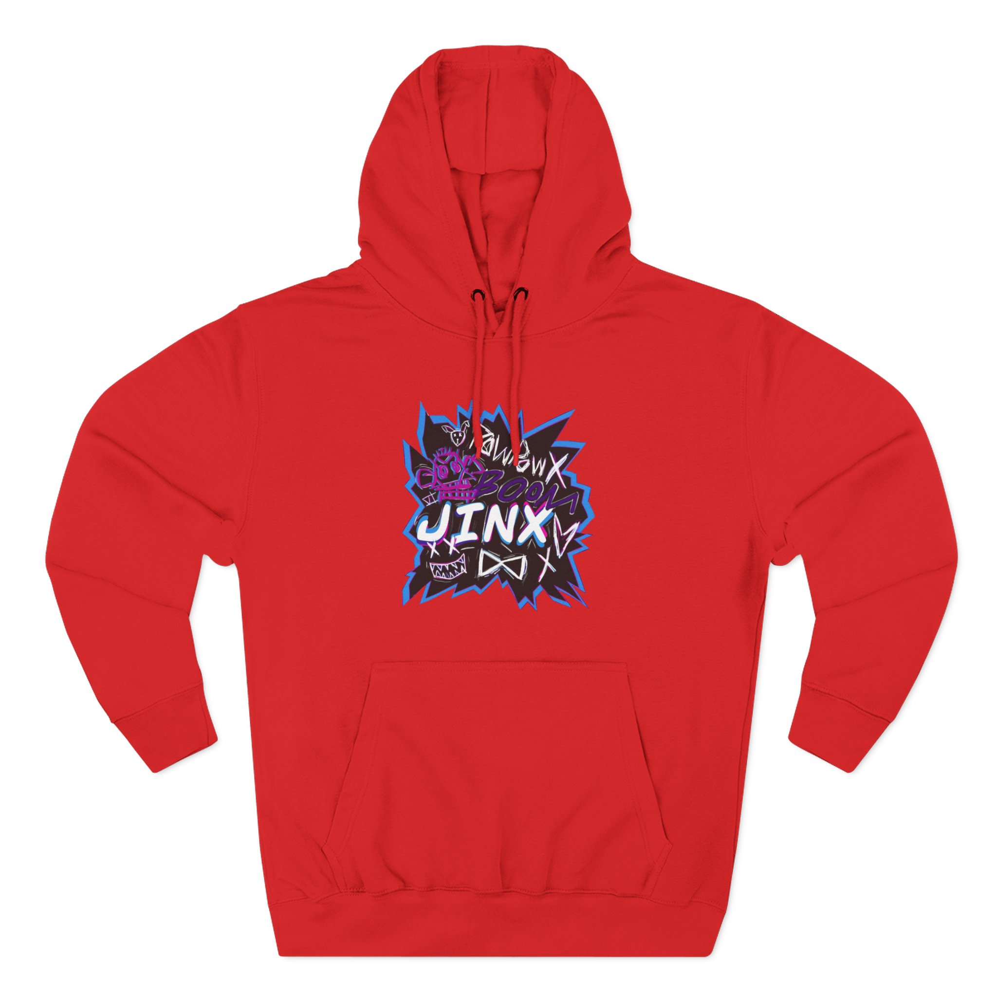 Jinx Three-Panel Fleece Hoodie