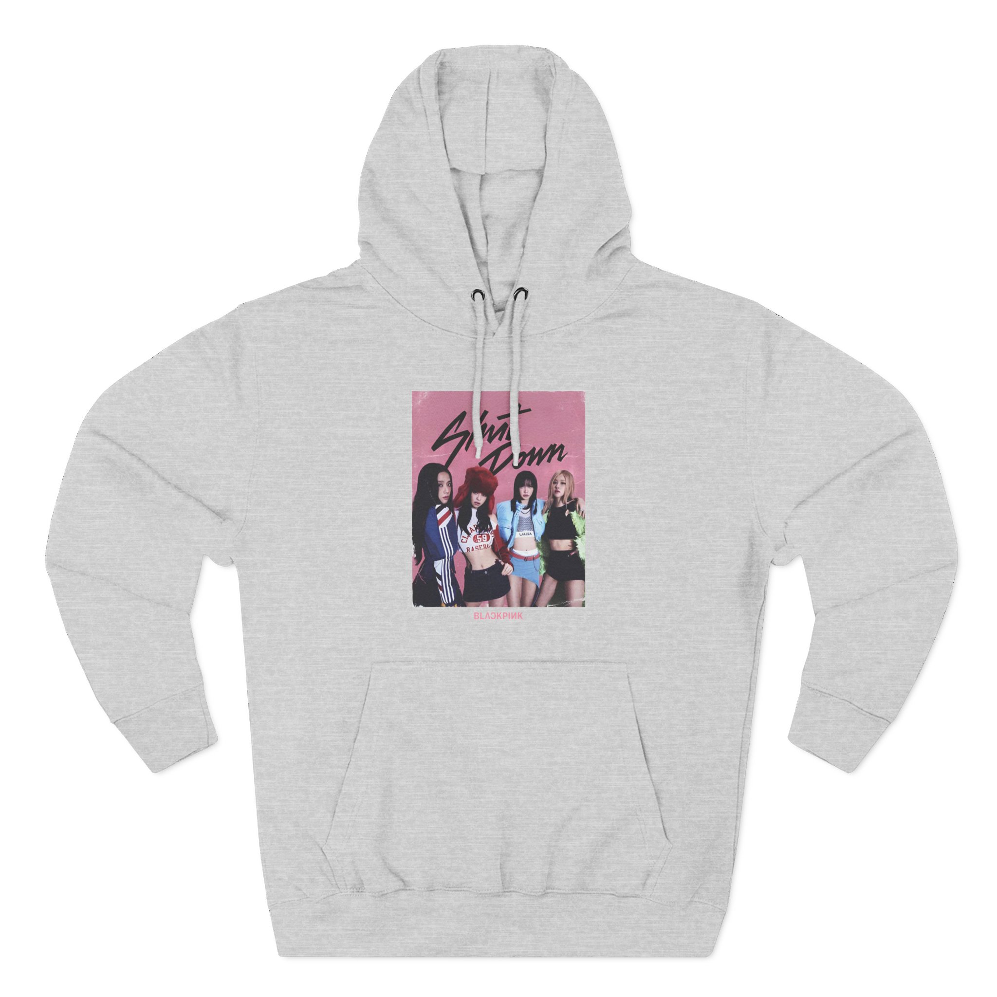 B Shut Down Three-Panel Fleece Hoodie