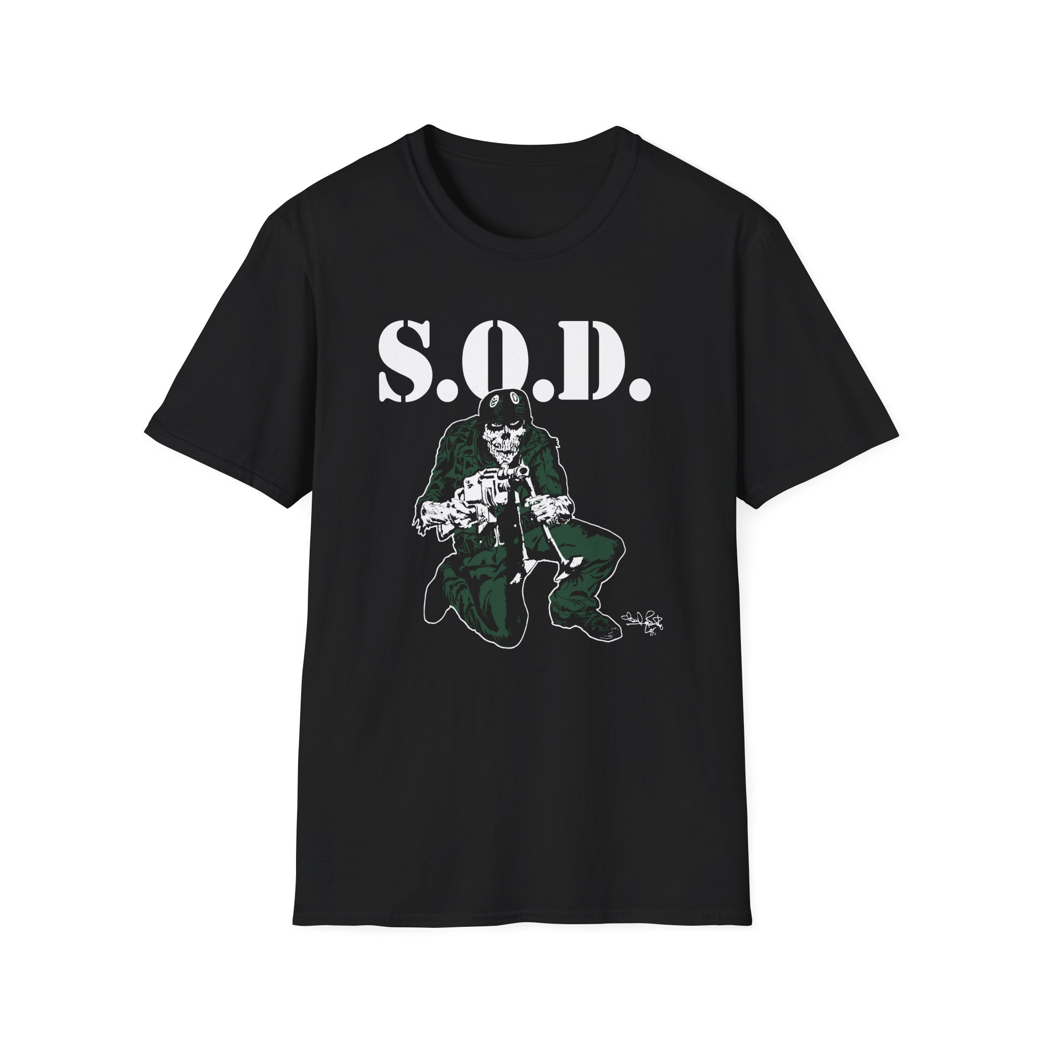 Stormtroopers of Death S.o.d. Schism Tour "85" Speak English or Die Unisex Softstyle T-Shirt