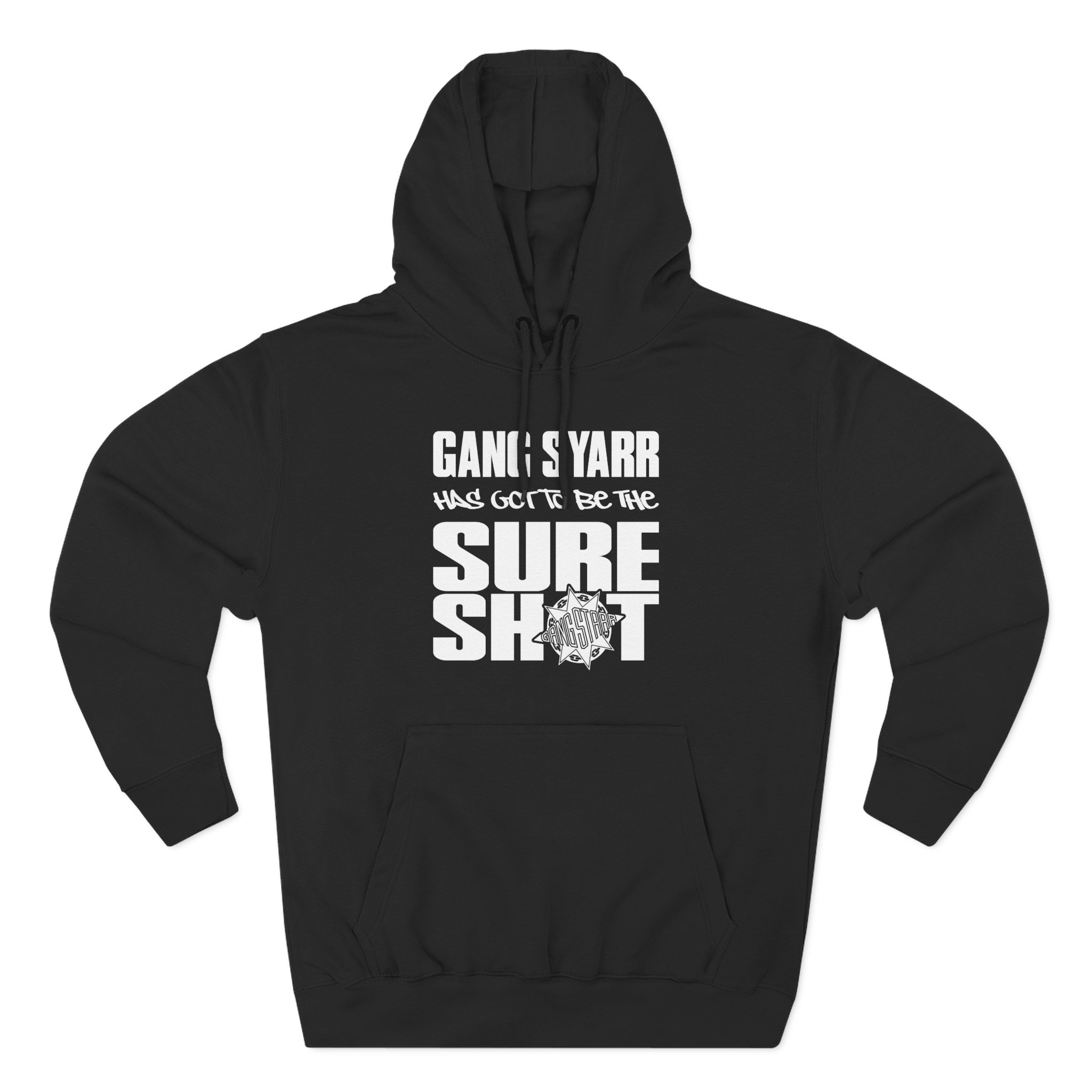 Gang Starr Has Got to Be Sure Shot Three-Panel Fleece Hoodie