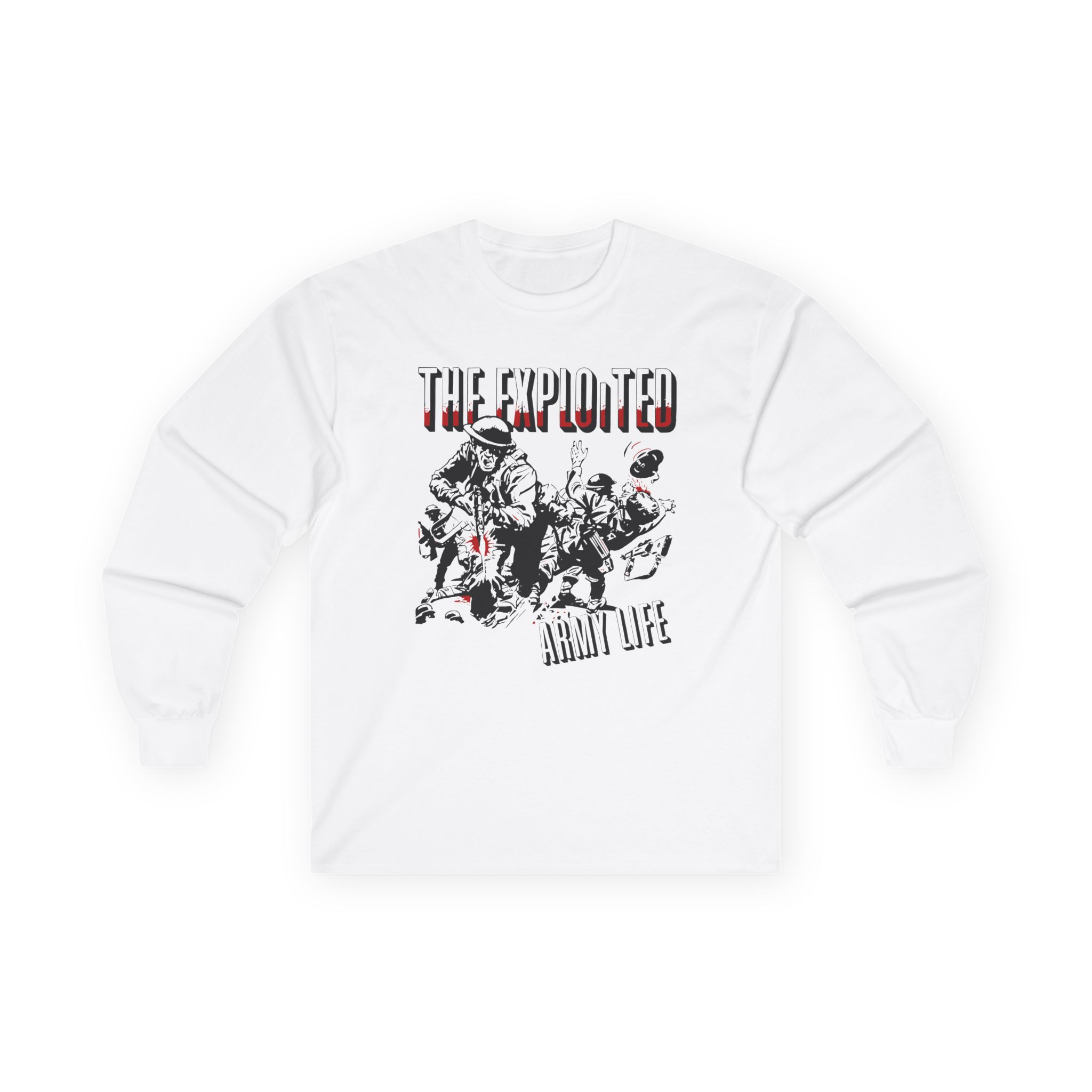 The Exploited Army Life Unisex Ultra Cotton Long Sleeve Tee