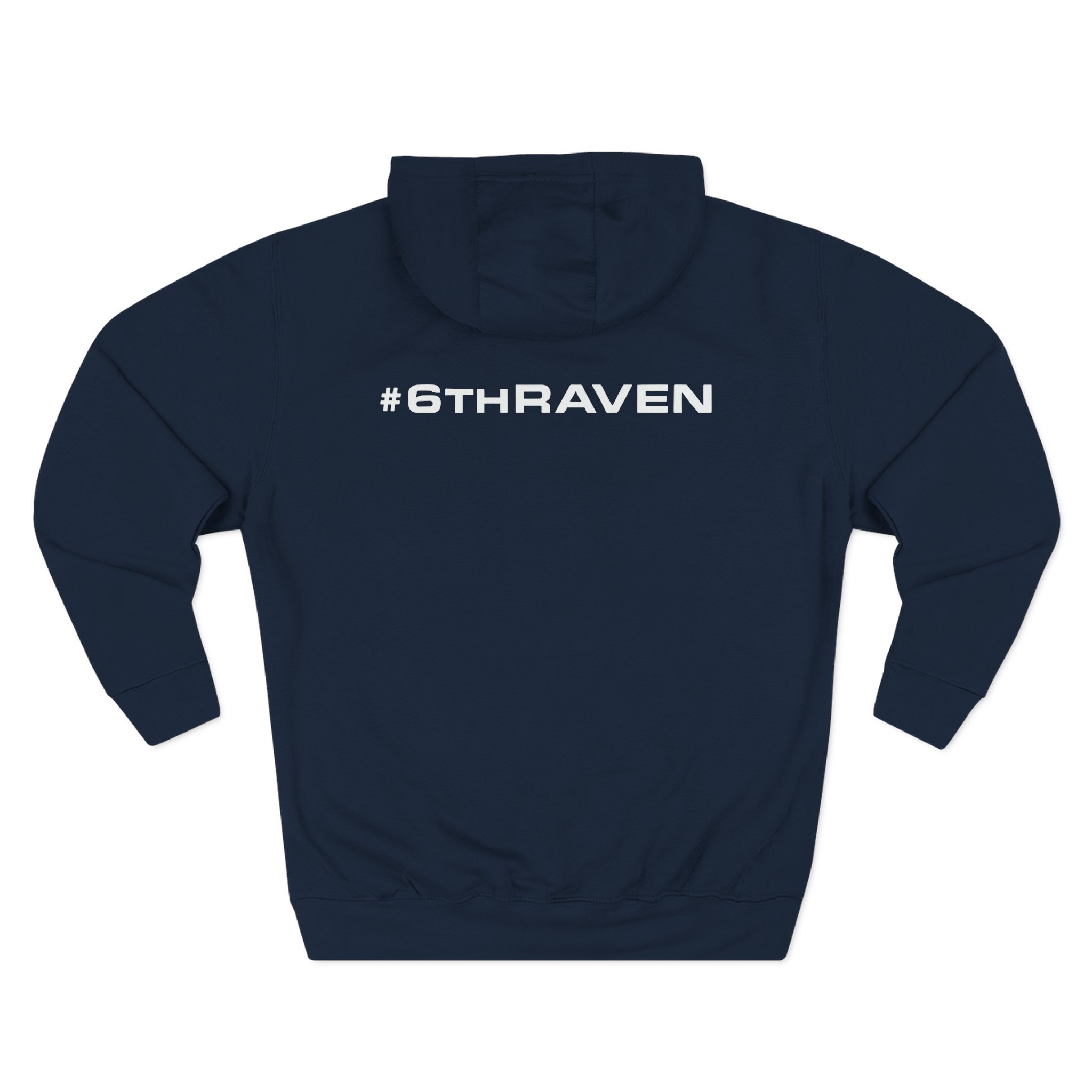 Carolina Royal Ravens Three-Panel Fleece Hoodie
