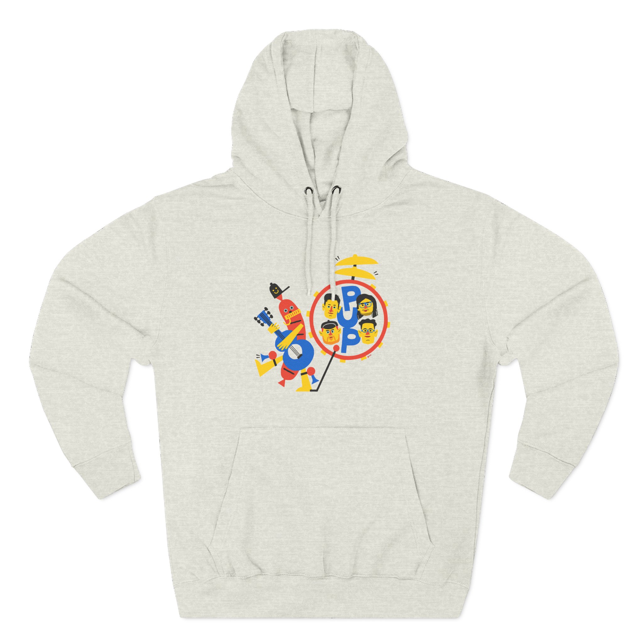 Pup Band of Wiener Three-Panel Fleece Hoodie