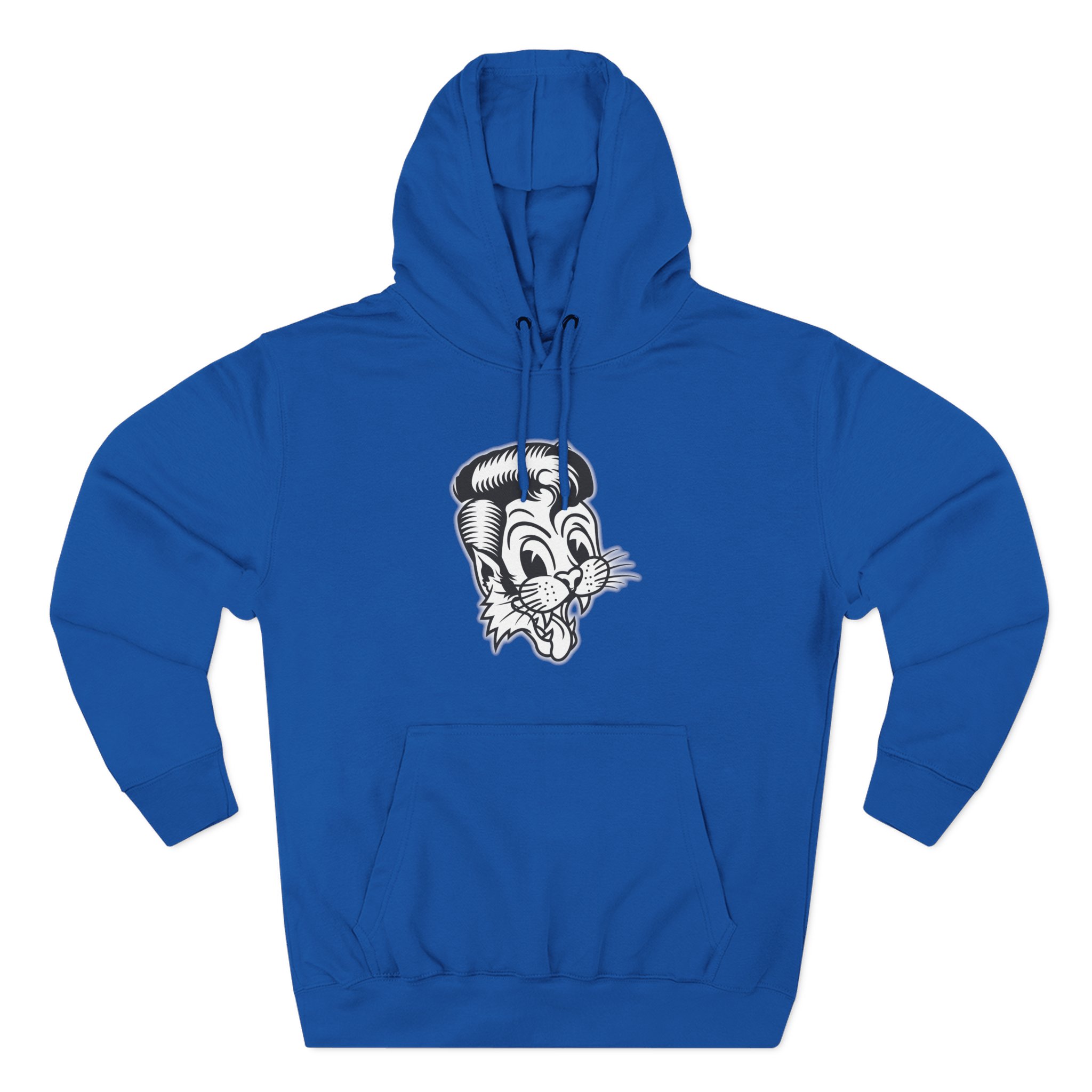 Stray Cats Metallic Cat Three-Panel Fleece Hoodie