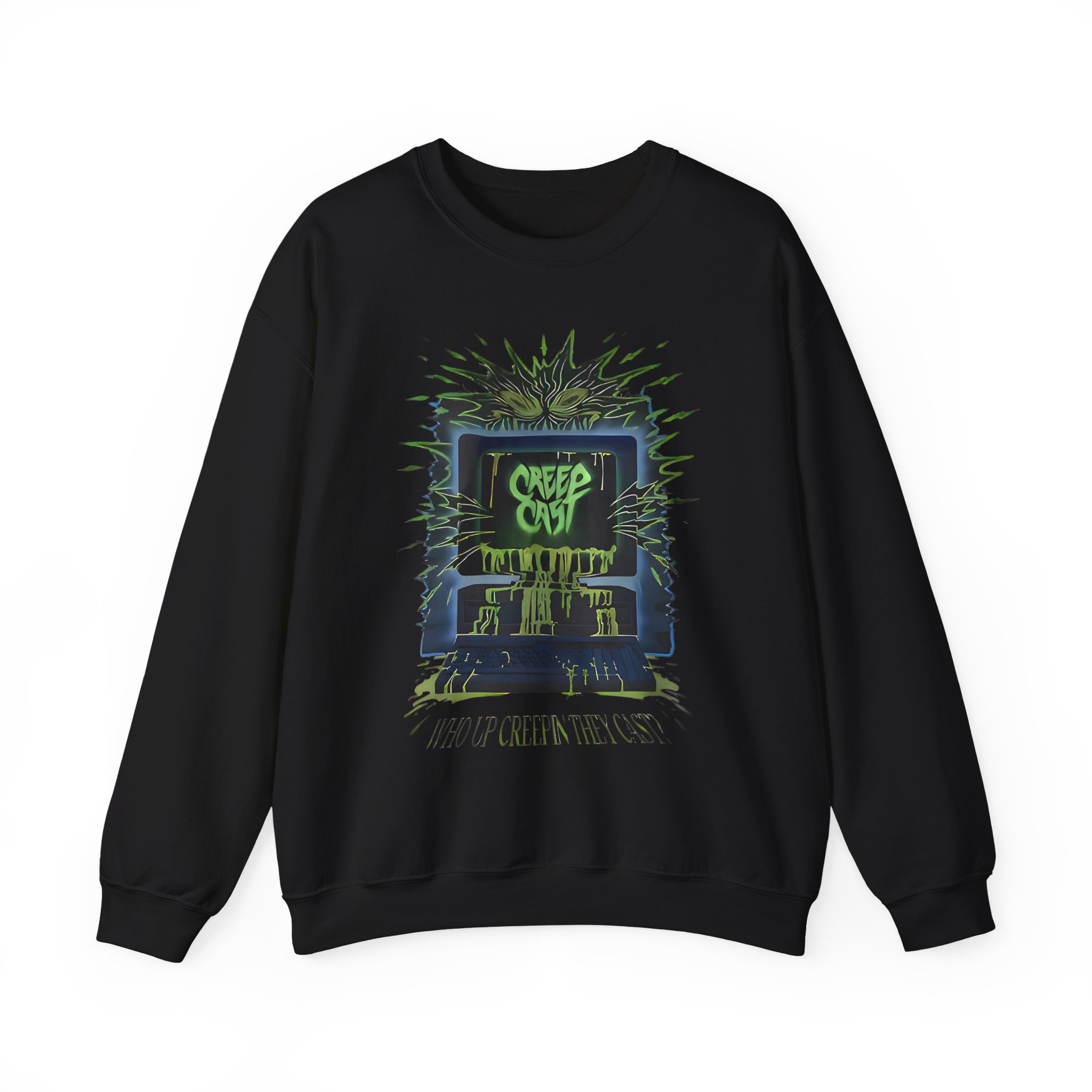 Creepcast Who Up Creepin Unisex Heavy Blendâ„¢ Crewneck Sweatshirt