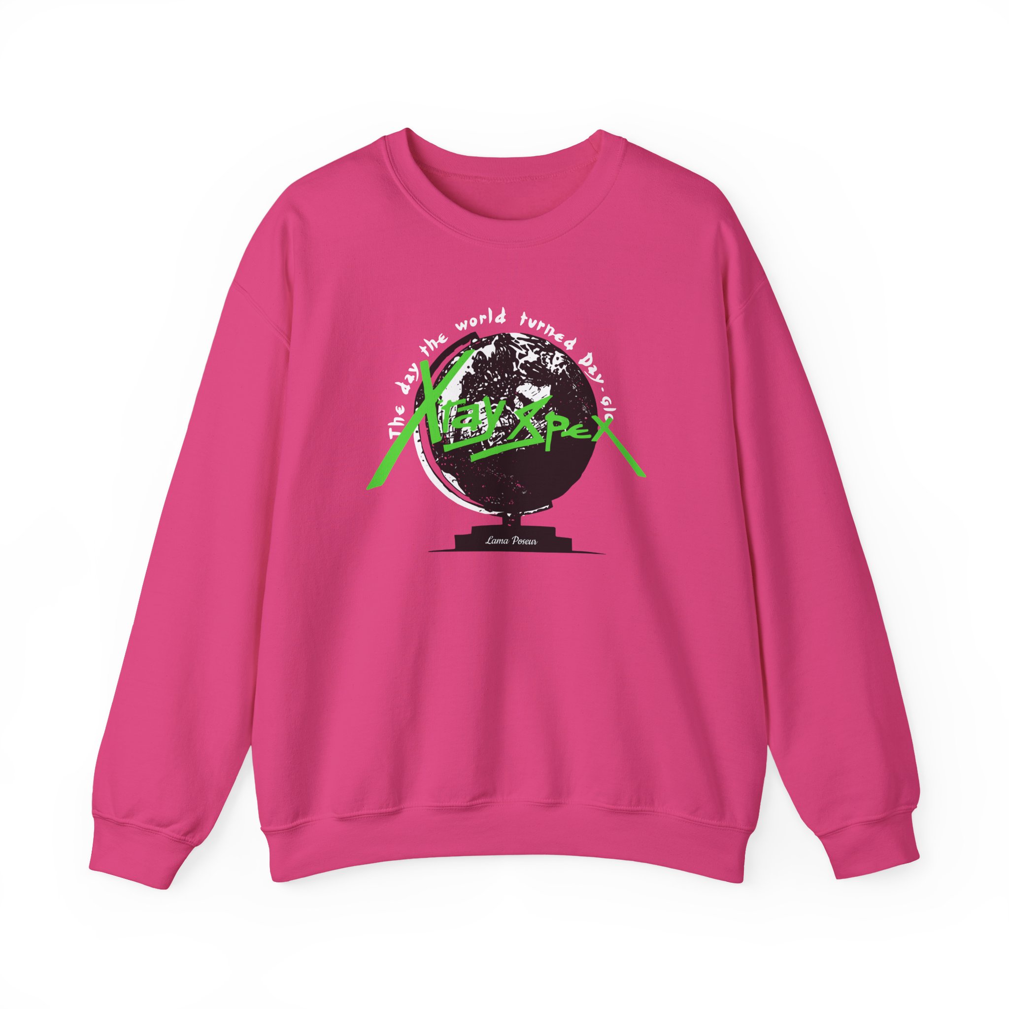 X-ray Spex Day-Glo Globe Unisex Heavy Blendâ„¢ Crewneck Sweatshirt