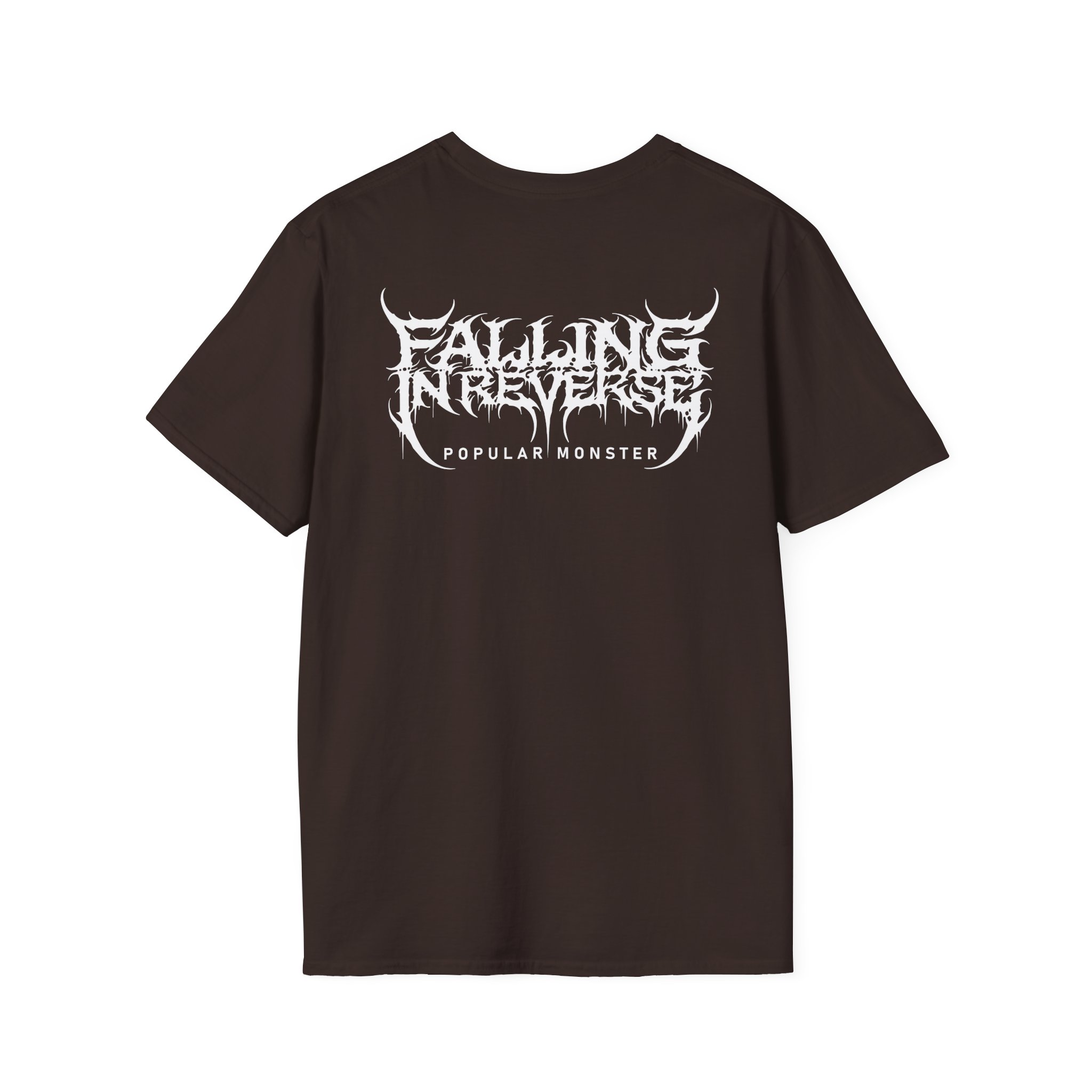 Falling in Reverse Popular Monster Cover and Back Logo Unisex Softstyle T-Shirt