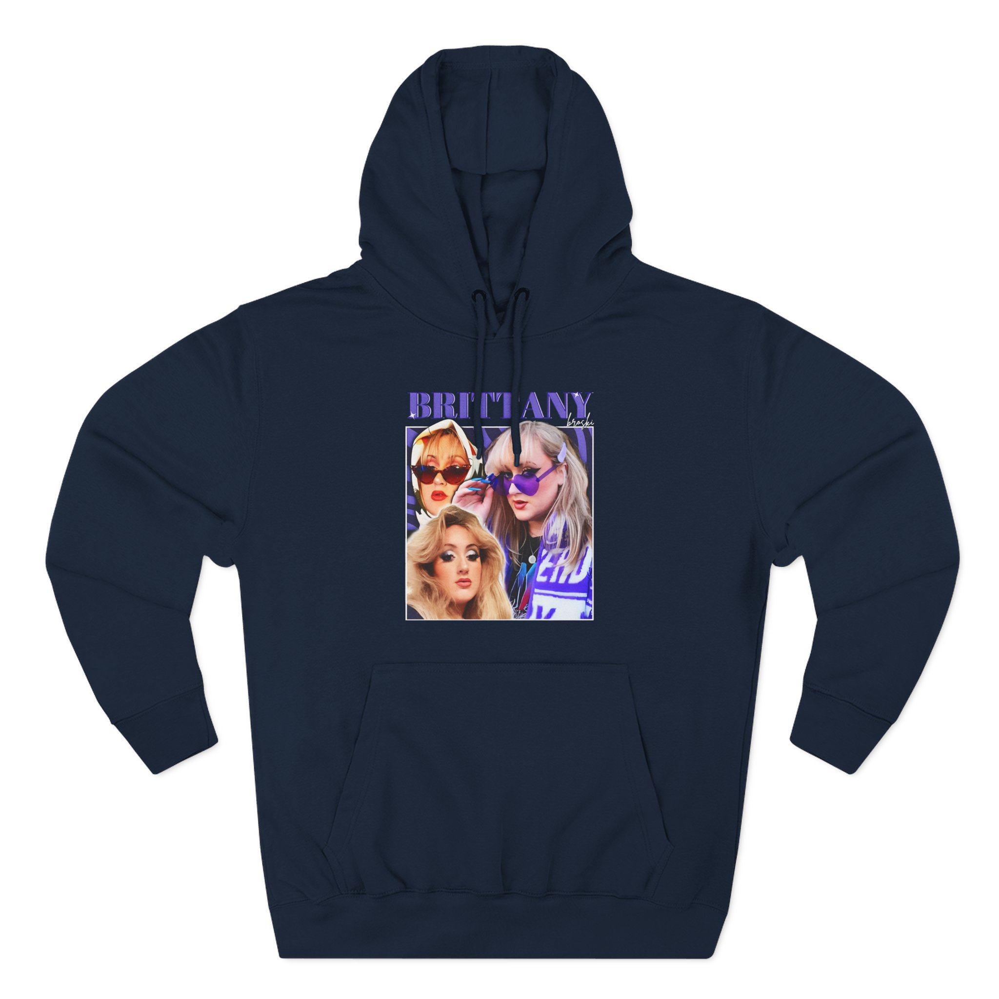 Broski Report 90's Vintage Three-Panel Fleece Hoodie