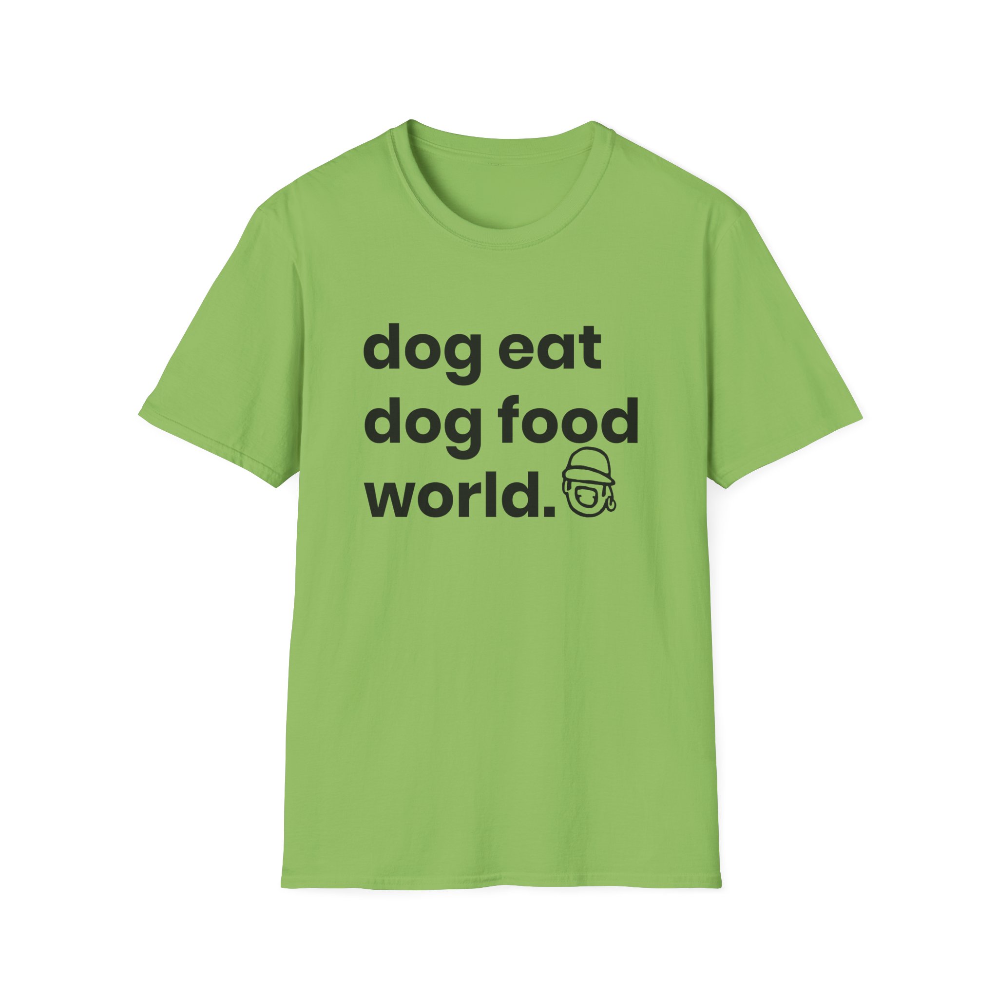 Niko B Dog Eat Dog Food World Unisex Softstyle T-shirt