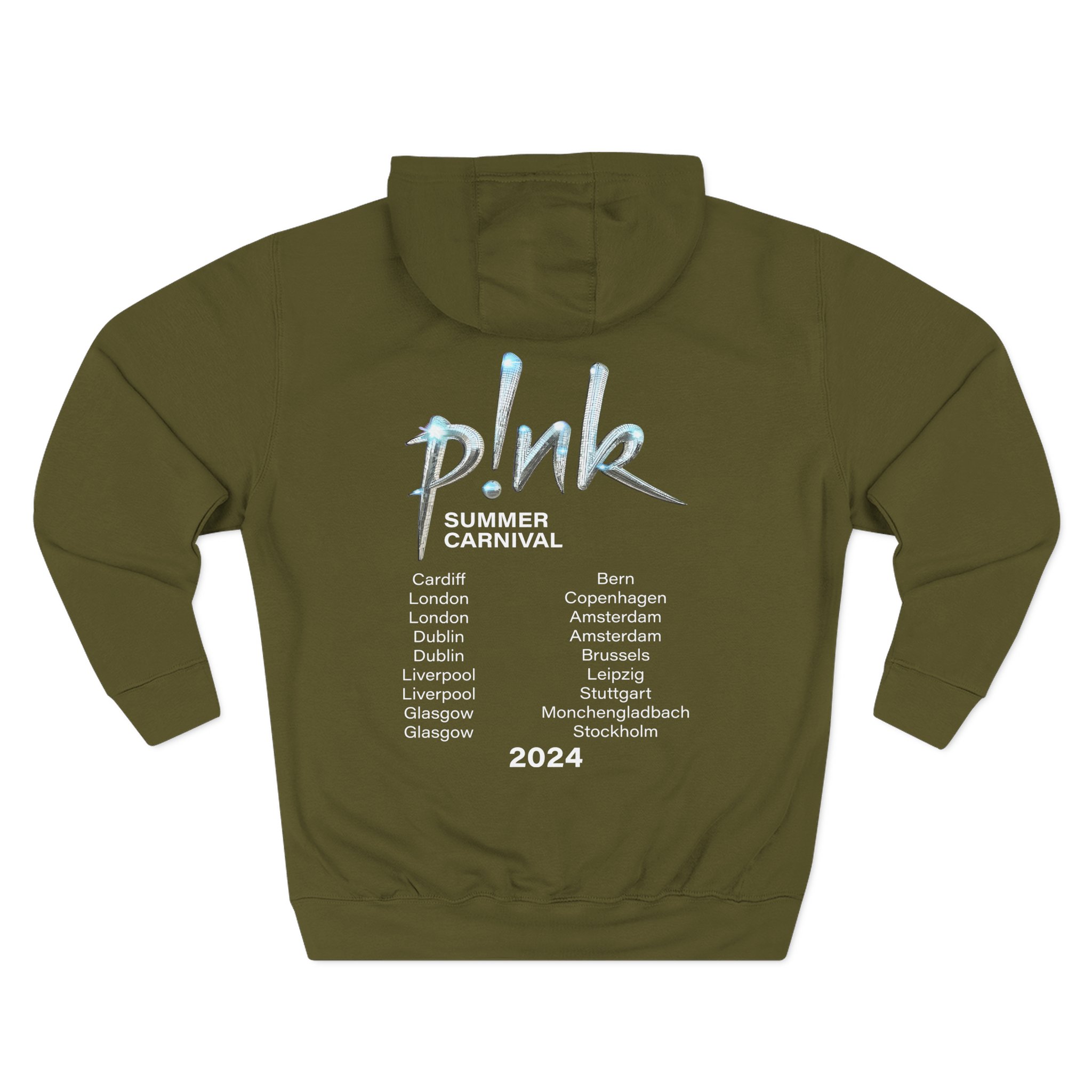 P!nk Split Tie Dye Three-Panel Fleece Hoodie