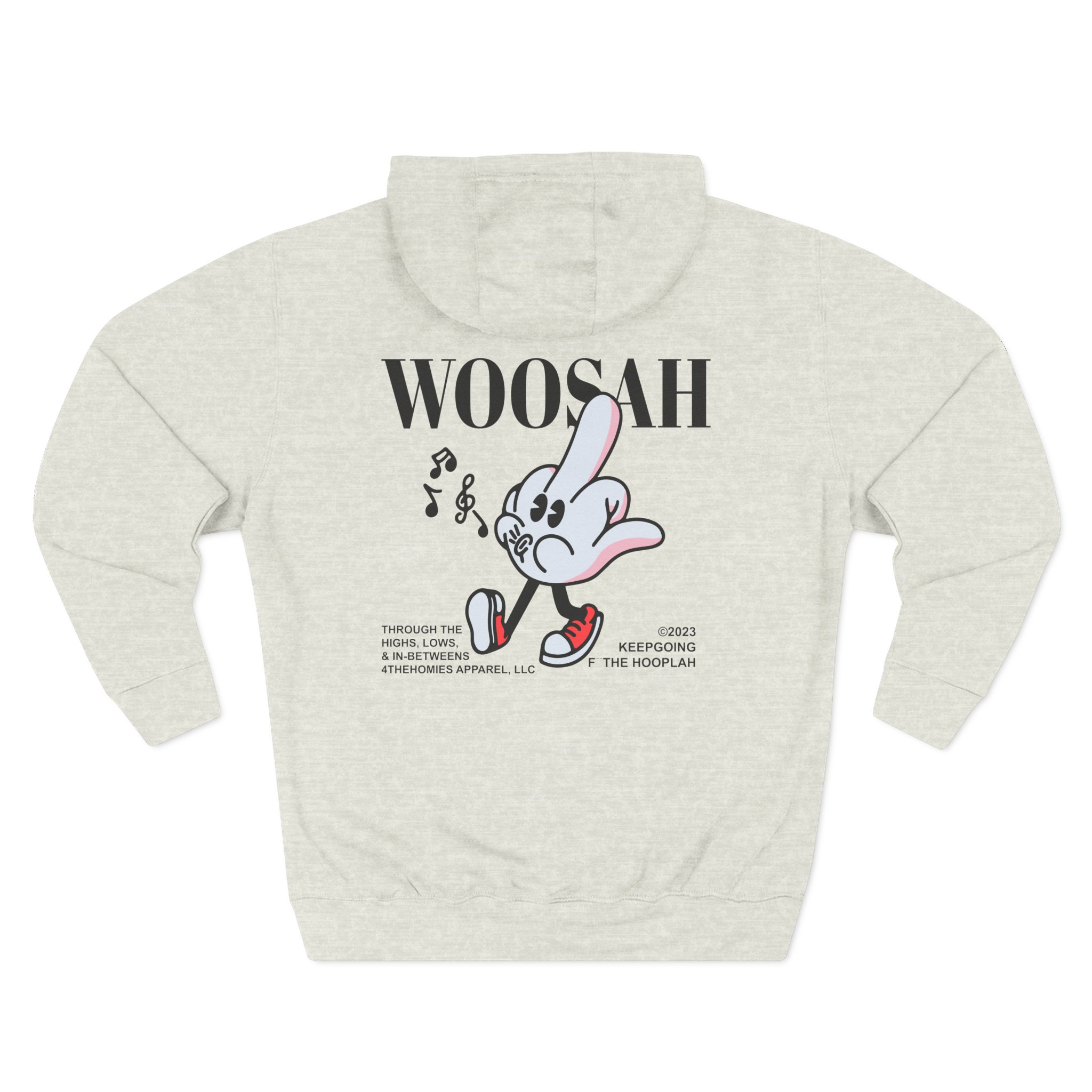 Mike Stud Keepgoing Woosah Three-Panel Fleece Hoodie