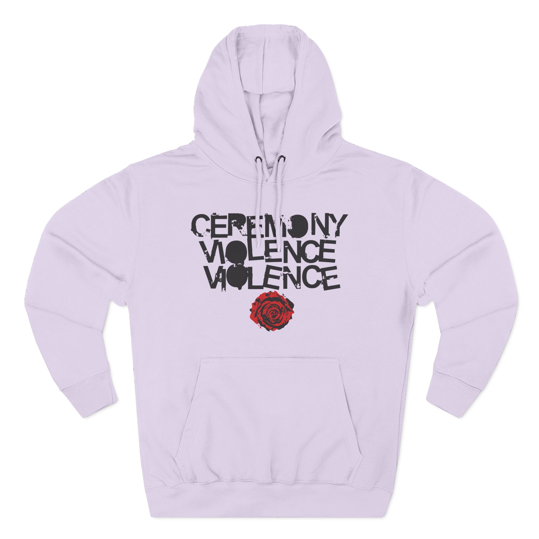 Ceremony Violence Violence Three-Panel Fleece Hoodie