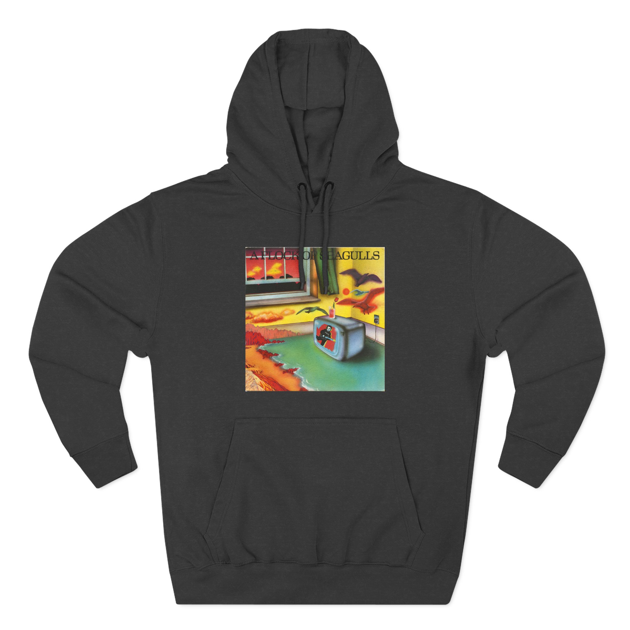 A Flock of Seagulls Original Album Cover Three-Panel Fleece Hoodie