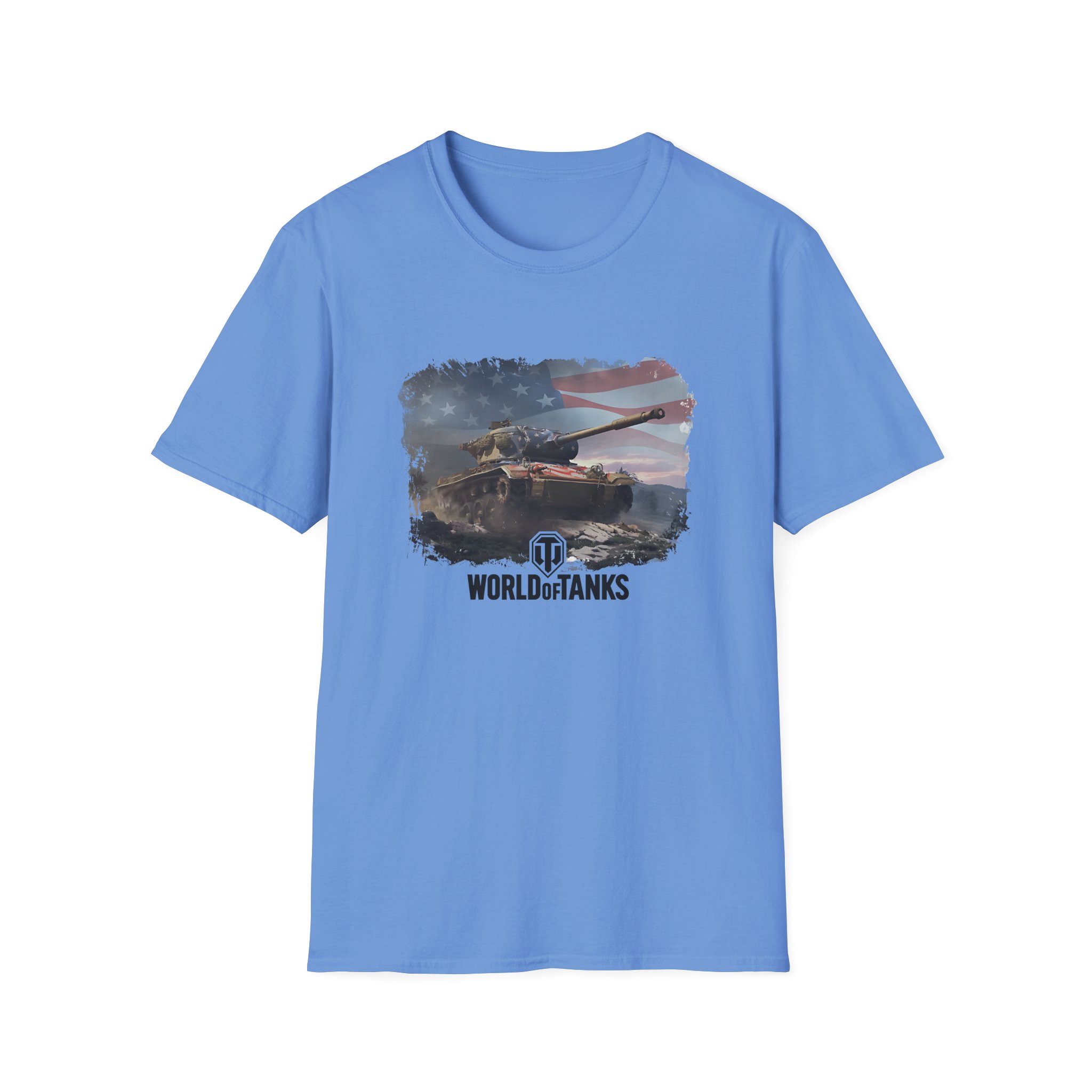 World of Tank Wot July 4th T78 Unisex Softstyle T-Shirt