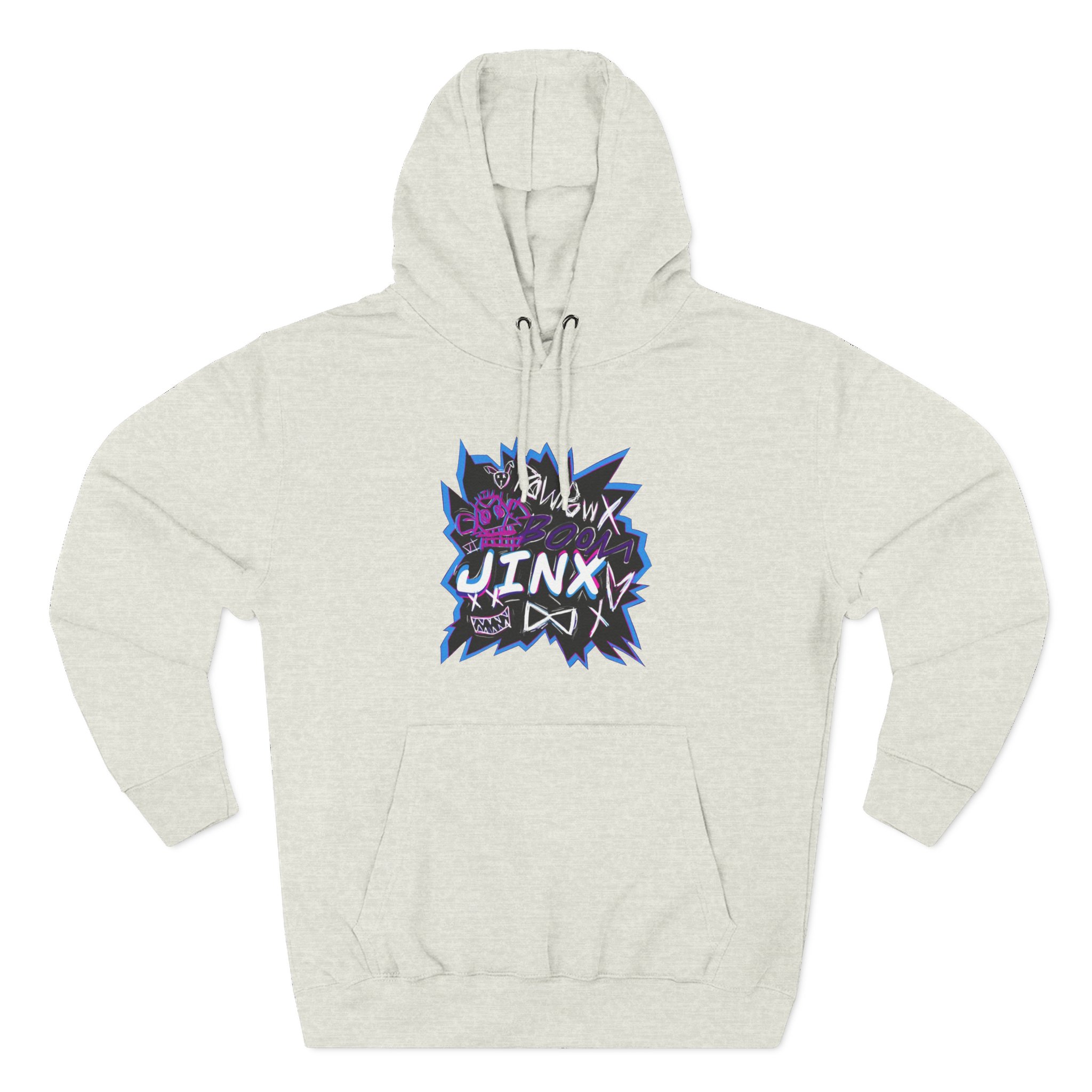 Jinx Three-Panel Fleece Hoodie