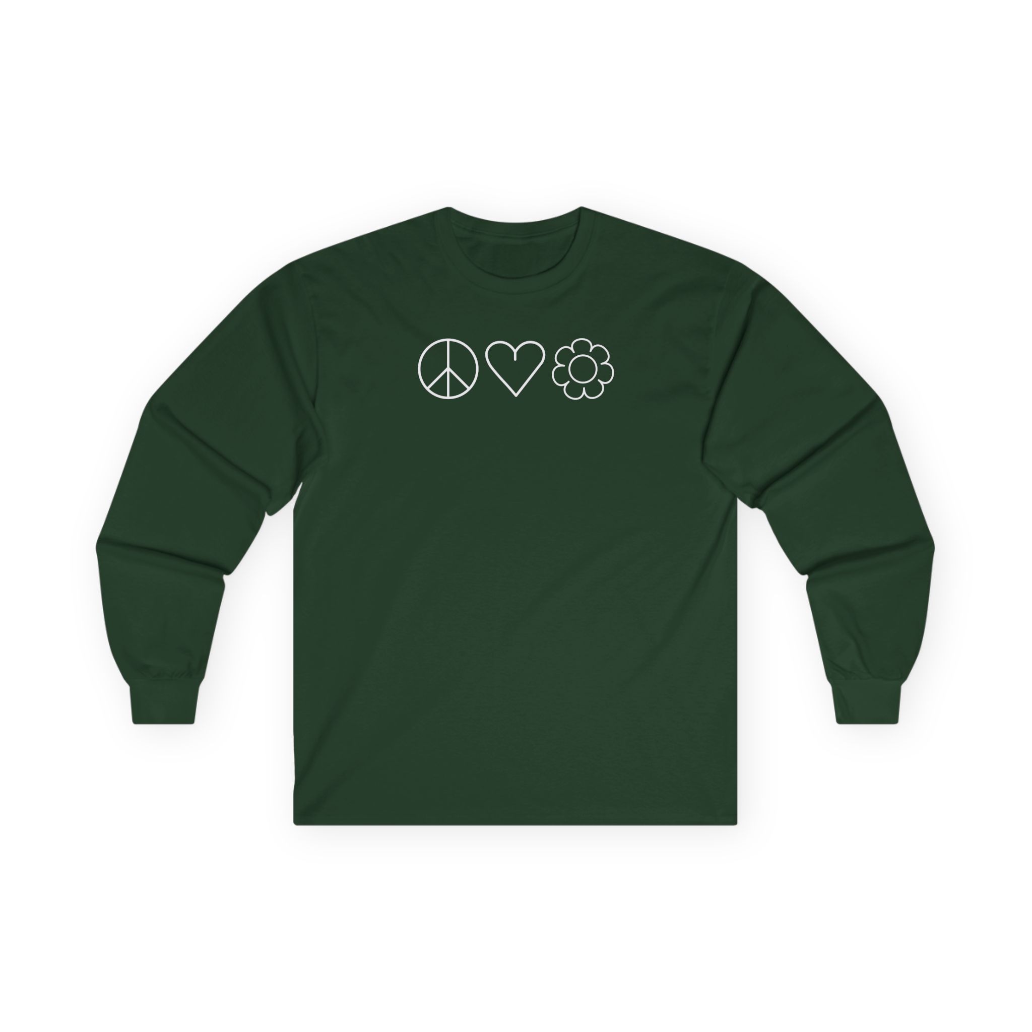 Mumbo Jumbo Peace, Love and Plants Unisex Ultra Cotton Long Sleeve Tee